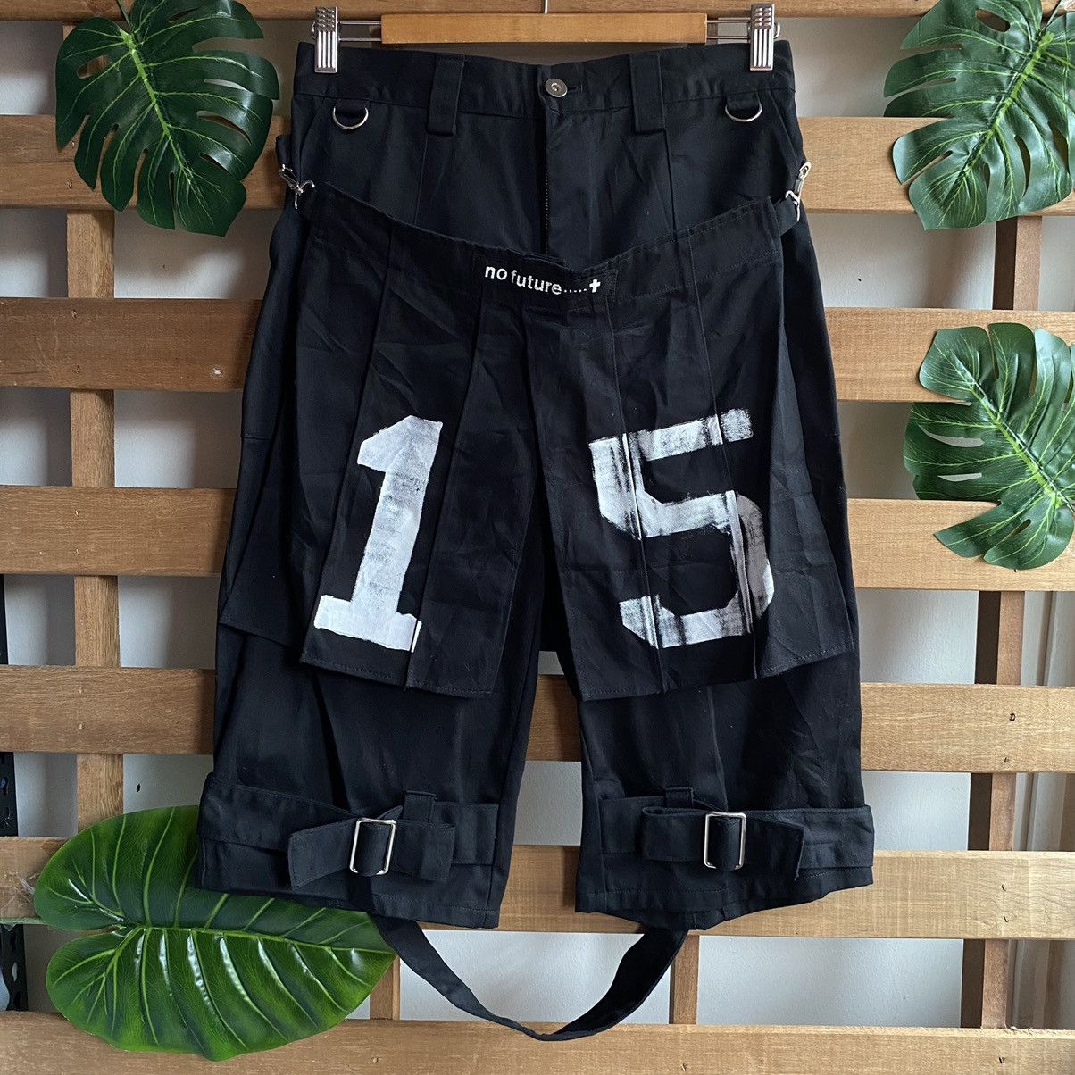 Japanese Brand × No Future × Seditionaries No Future Bondage Punk Layer Skirt 3q Pants Size 30" / US 8 / IT 44 - 8 Thumbnail