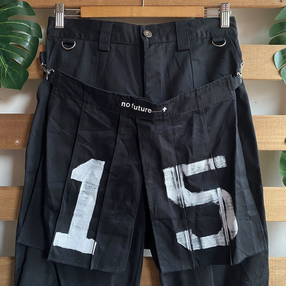 Japanese Brand × No Future × Seditionaries No Future Bondage Punk Layer Skirt 3q Pants Size 30" / US 8 / IT 44 - 9 Thumbnail