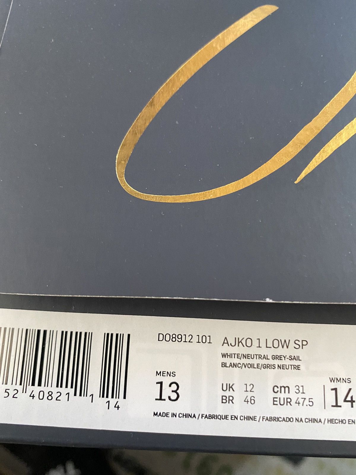 Jordan Brand × Nike × Union LA Jordan 1 Retro AJKO Low SP Union White Canvas Size US 13 / EU 46 - 7 Thumbnail