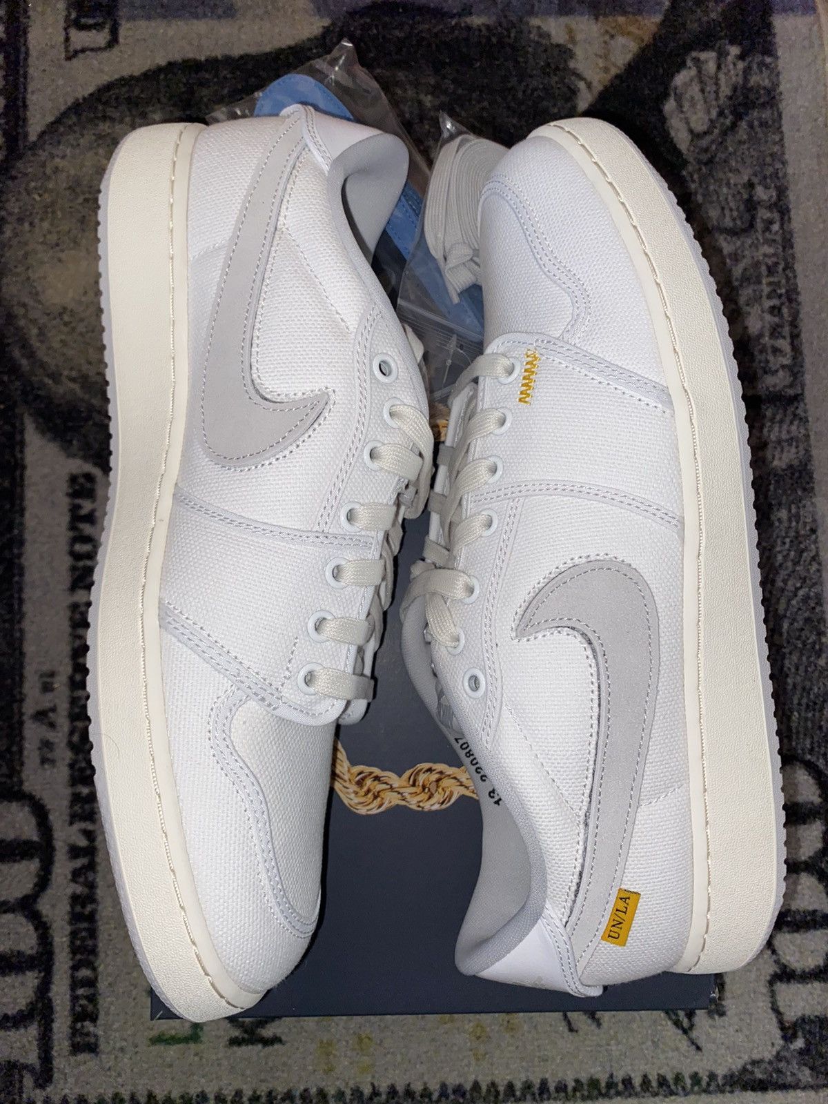 Jordan 1 Retro AJKO Low SP Union White Canvas