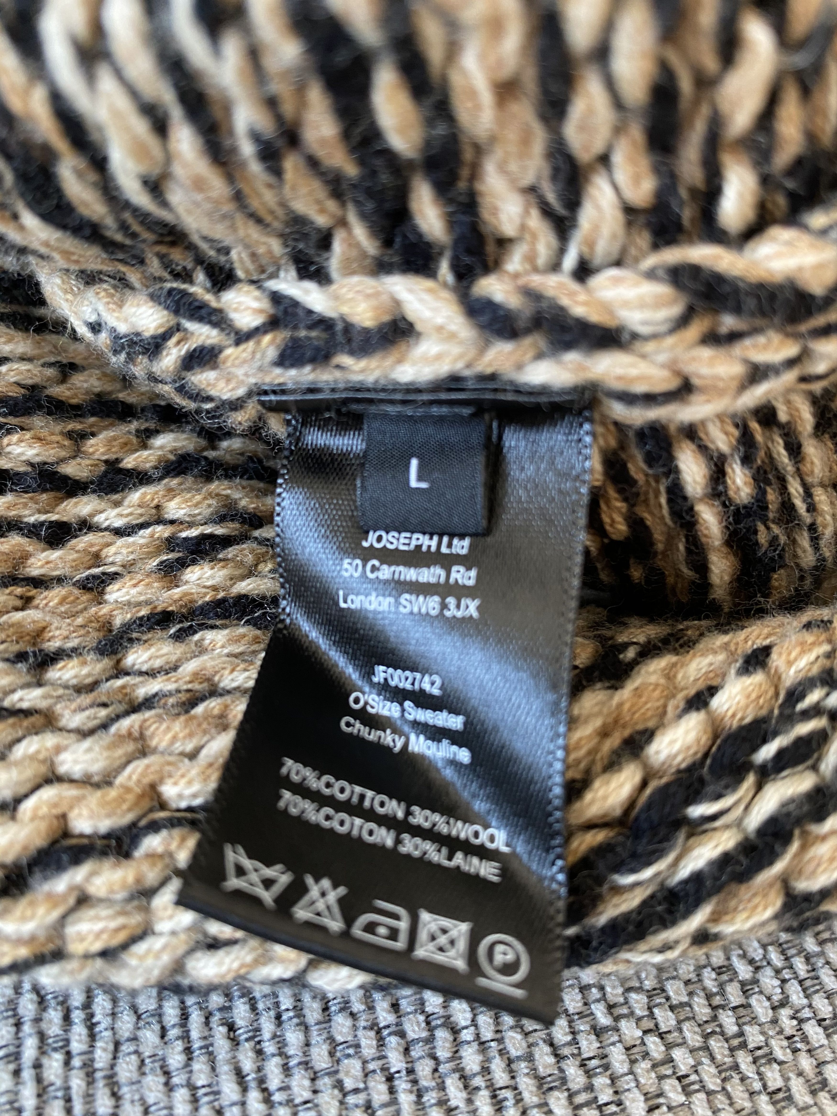 Joseph JOSEPH Oversized Chunky Mouline Knit Sweater L Size US L / EU 52-54 / 3 - 6 Thumbnail