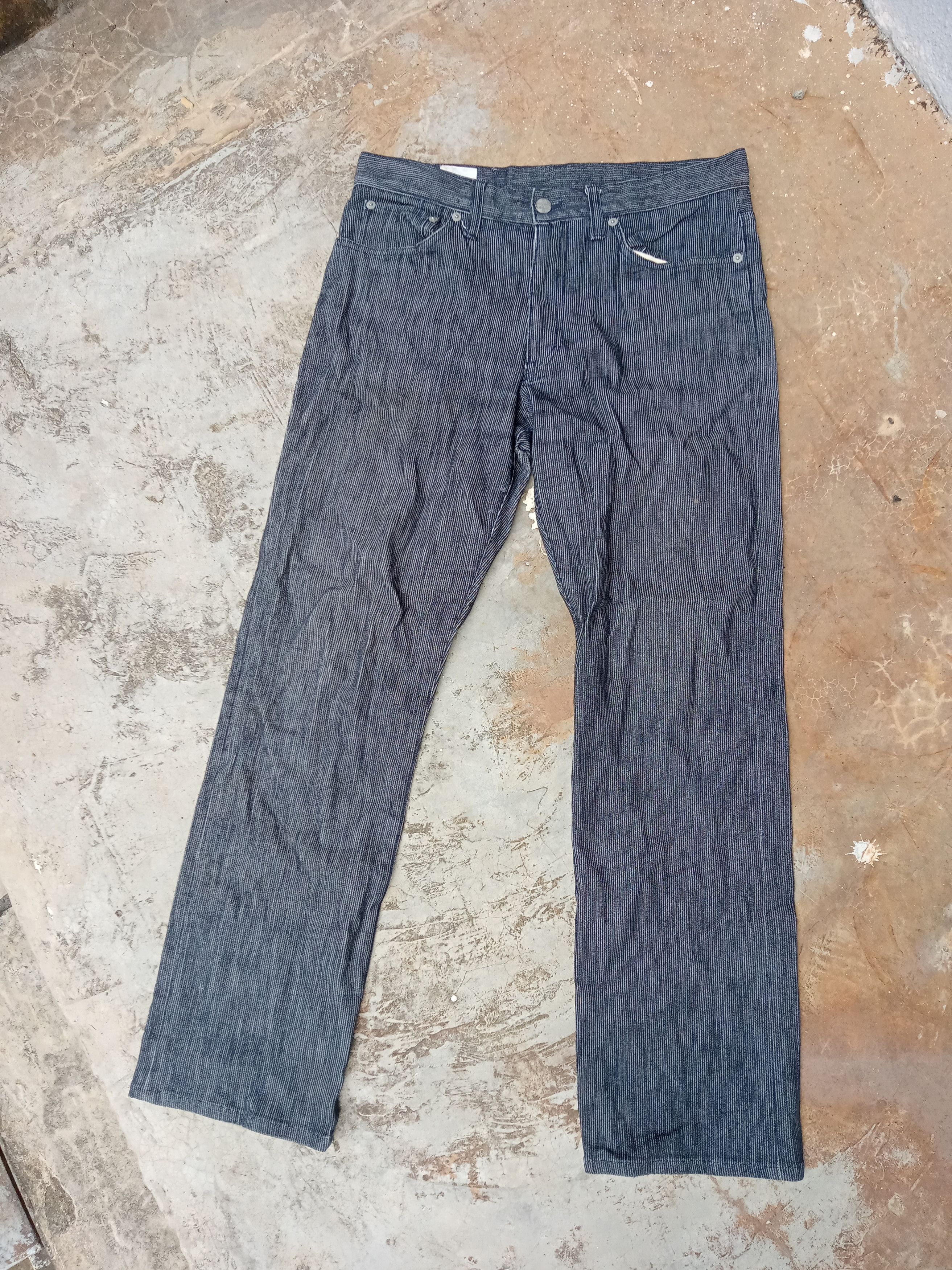 image of Herringbone x Takeo Kikuchi Vintage Takeo Kikuchi Herring Bones Pants in Grey, Men's (Size 31)