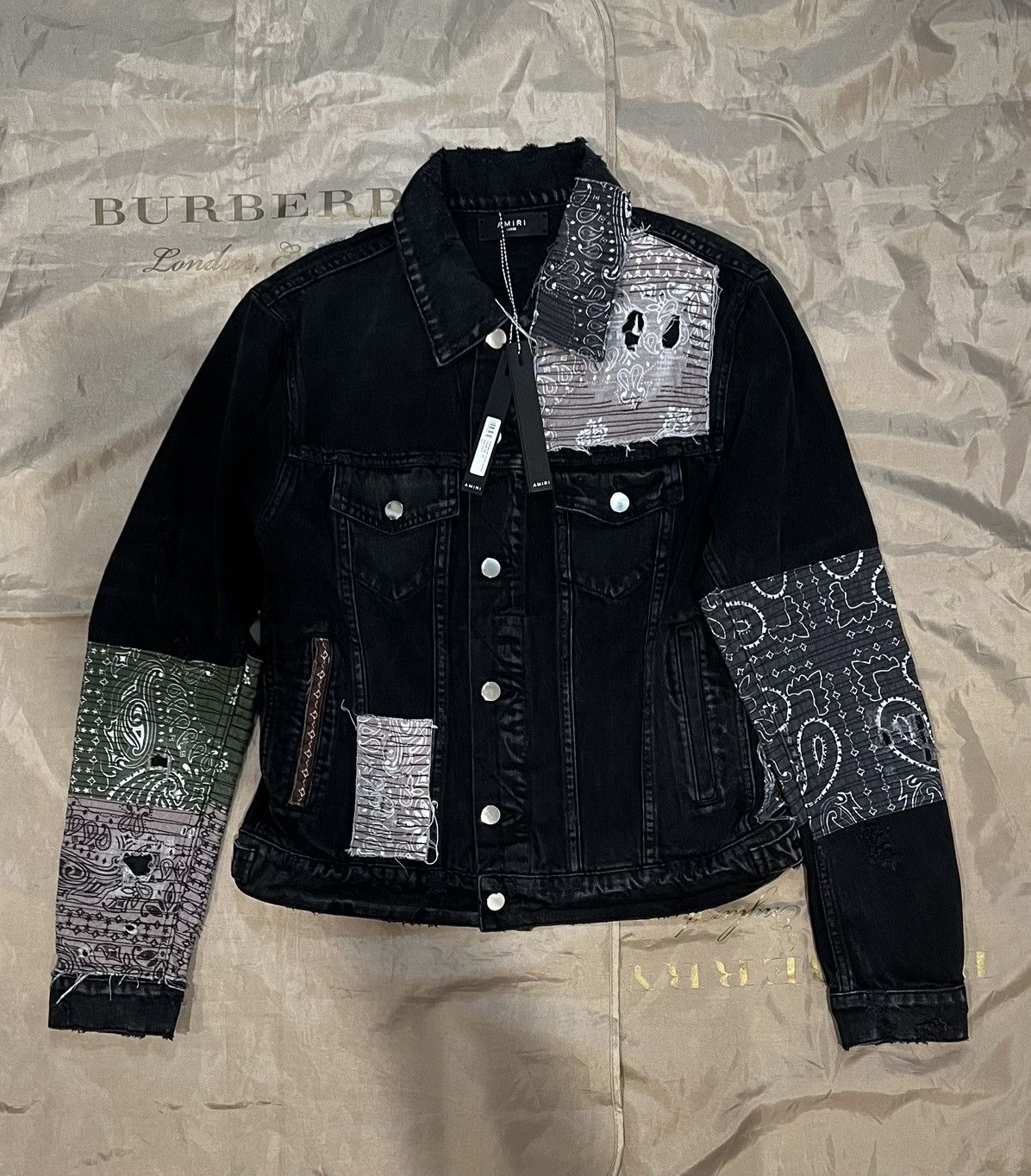 Amiri AMIRI patchwork denim jacket size L $3500 Size US L / EU 52-54 / 3 - 1 Thumbnail