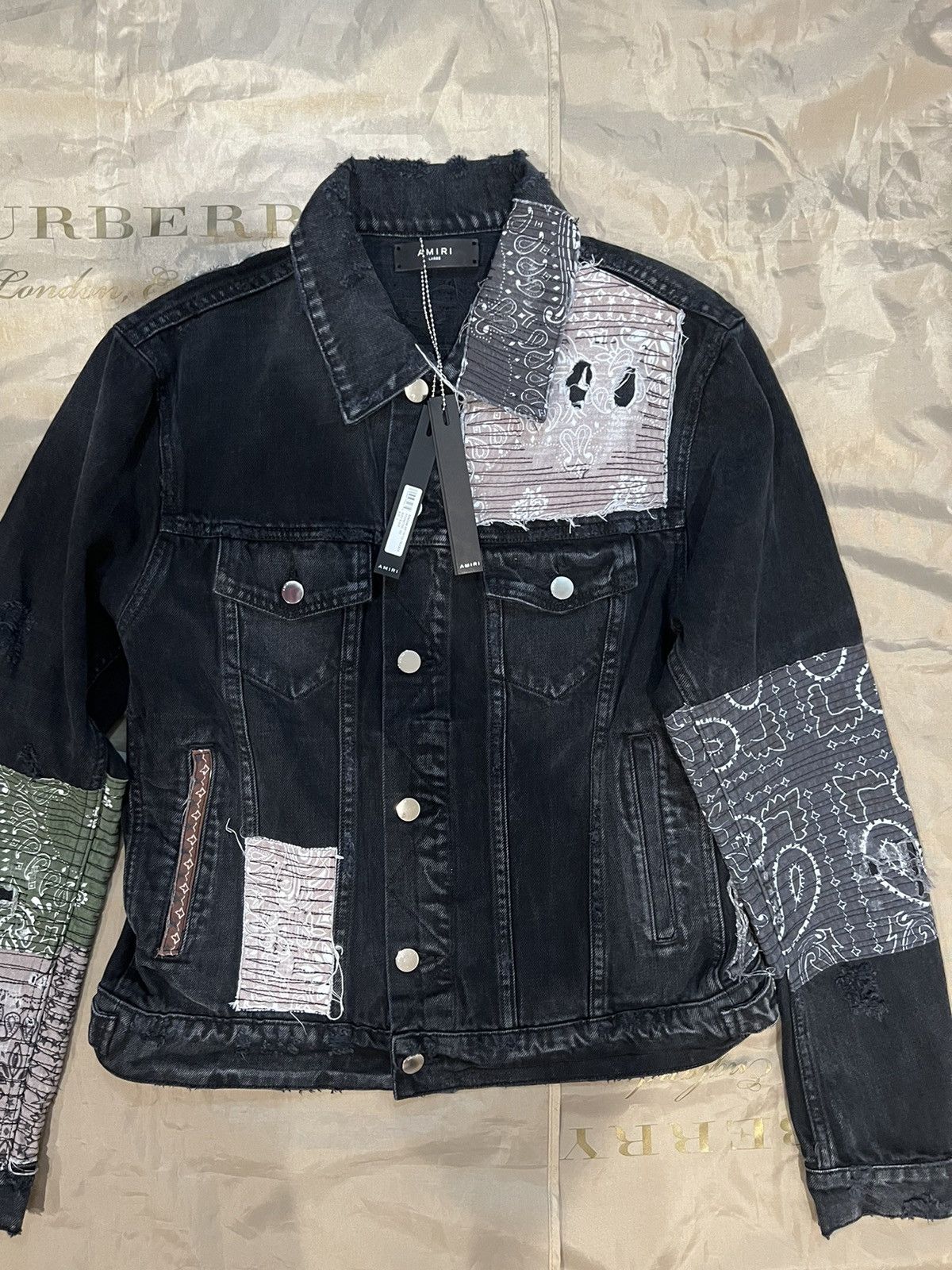 Amiri AMIRI patchwork denim jacket size L $3500 Size US L / EU 52-54 / 3 - 2 Thumbnail
