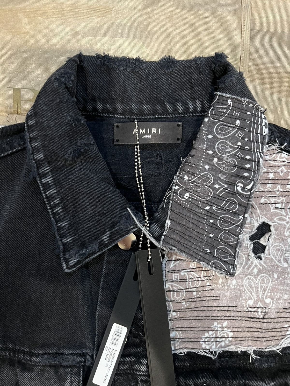 Amiri AMIRI patchwork denim jacket size L $3500 Size US L / EU 52-54 / 3 - 3 Thumbnail