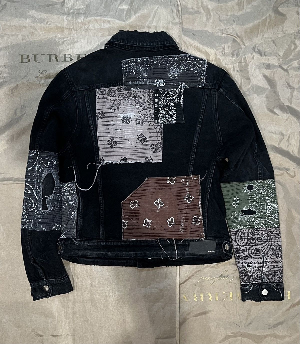 Amiri AMIRI patchwork denim jacket size L $3500 Size US L / EU 52-54 / 3 - 8 Thumbnail