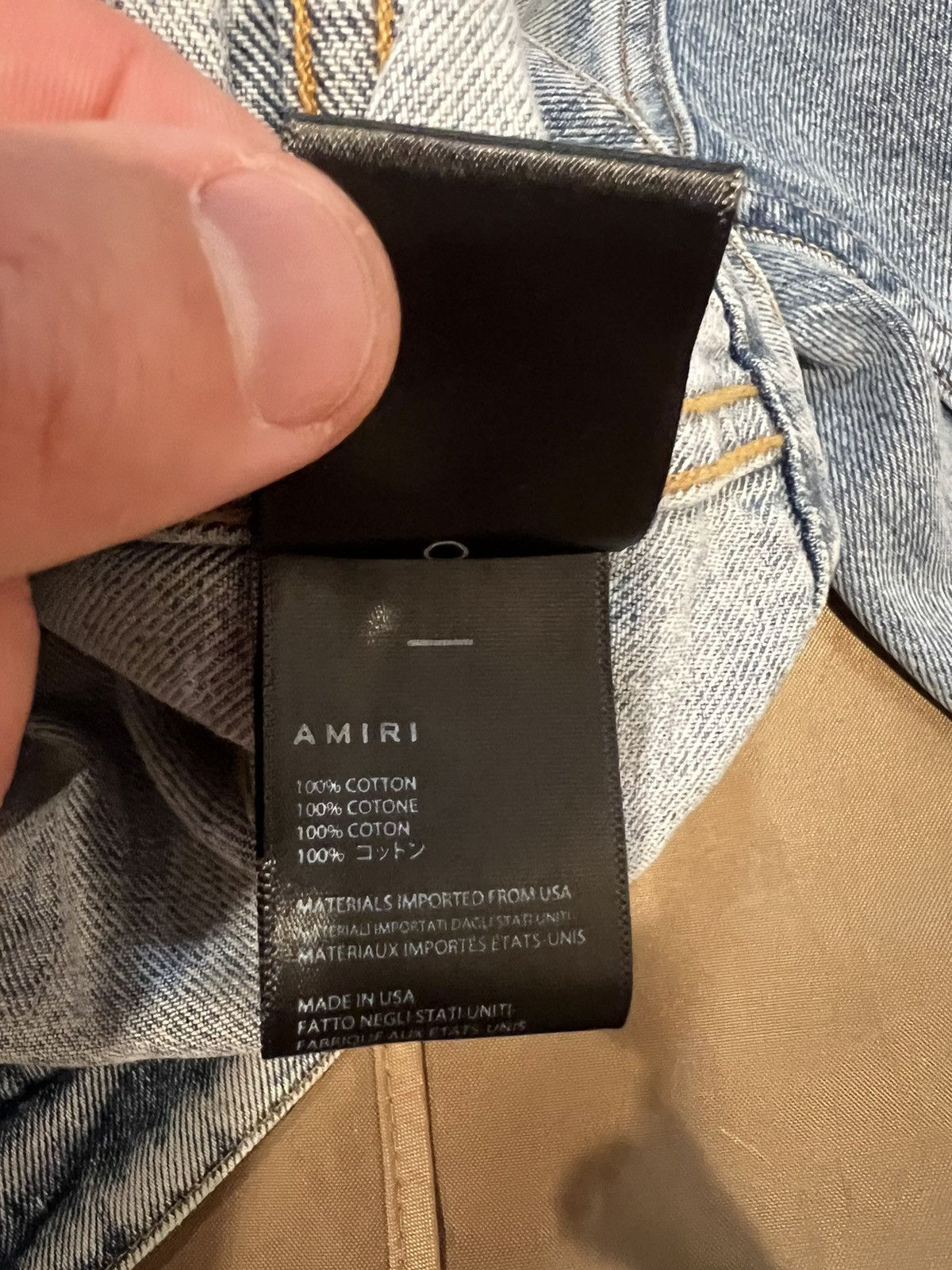 Amiri AMIRI x Playboy distressed-finish denim jacket size S Size US S / EU 44-46 / 1 - 5 Thumbnail