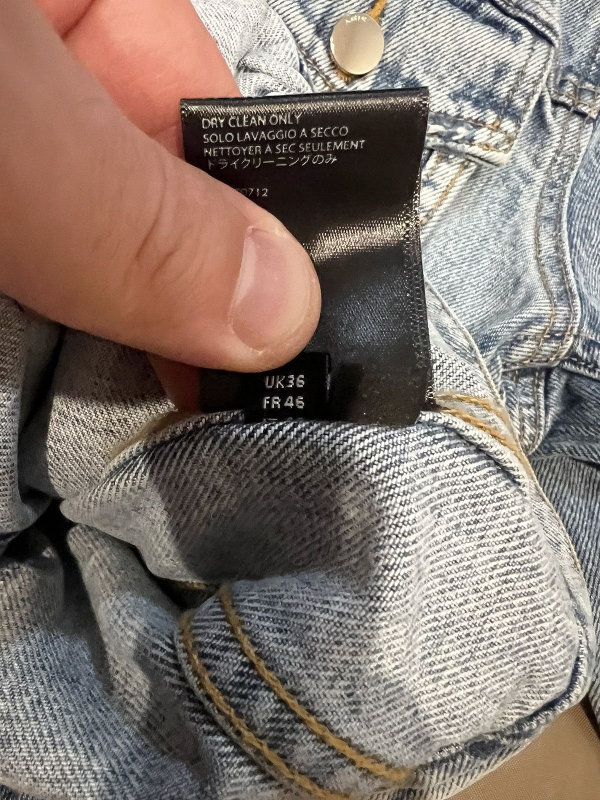 Amiri AMIRI x Playboy distressed-finish denim jacket size S Size US S / EU 44-46 / 1 - 7 Thumbnail