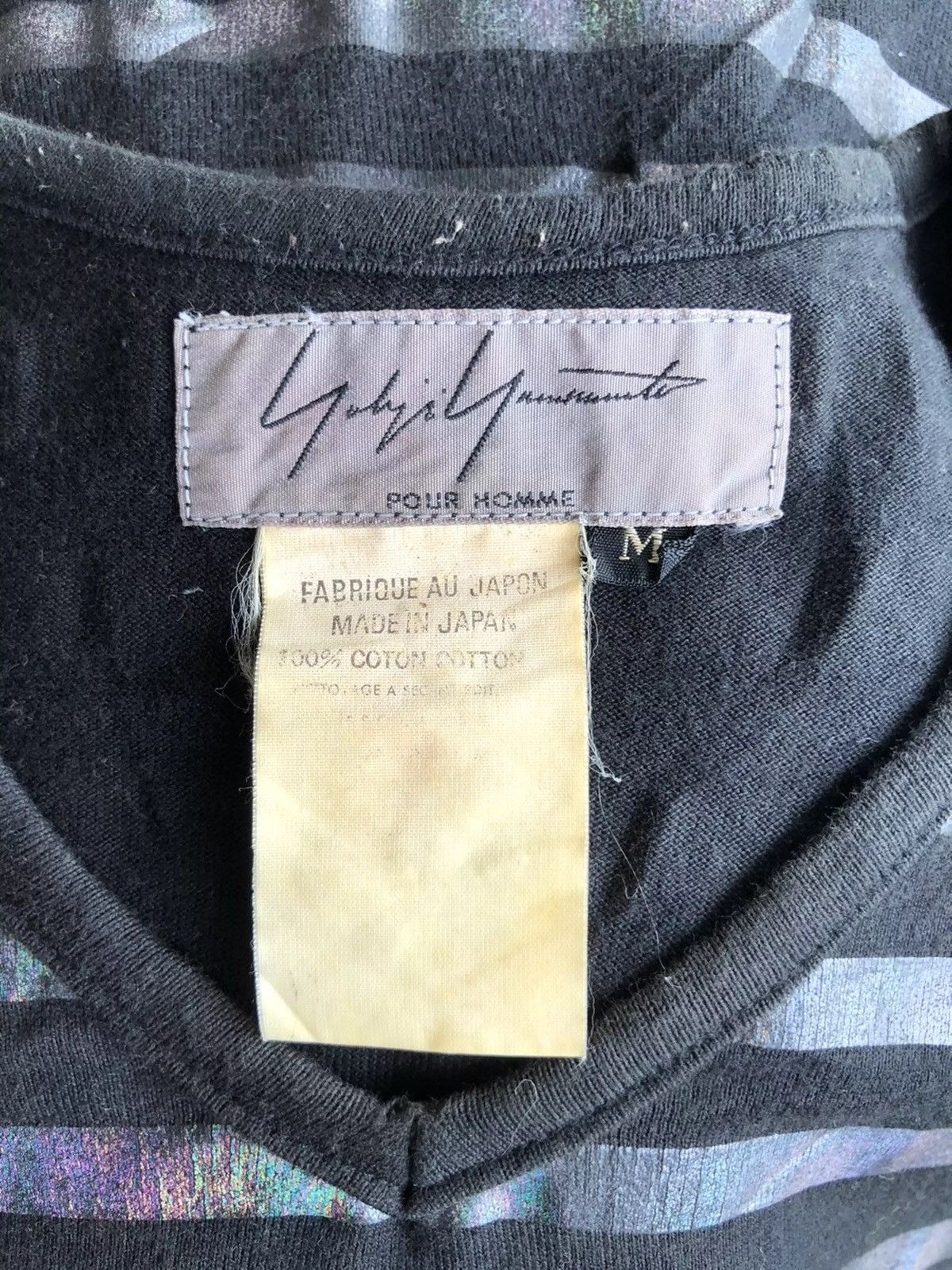 Yohji Yamamoto GRAIL🔥00s Yohji Pour Homme Gradient Striped Shirt Size US S / EU 44-46 / 1 - 5 Thumbnail
