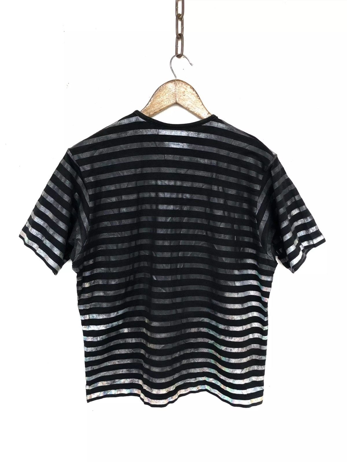 Yohji Yamamoto GRAIL🔥00s Yohji Pour Homme Gradient Striped Shirt Size US S / EU 44-46 / 1 - 4 Thumbnail