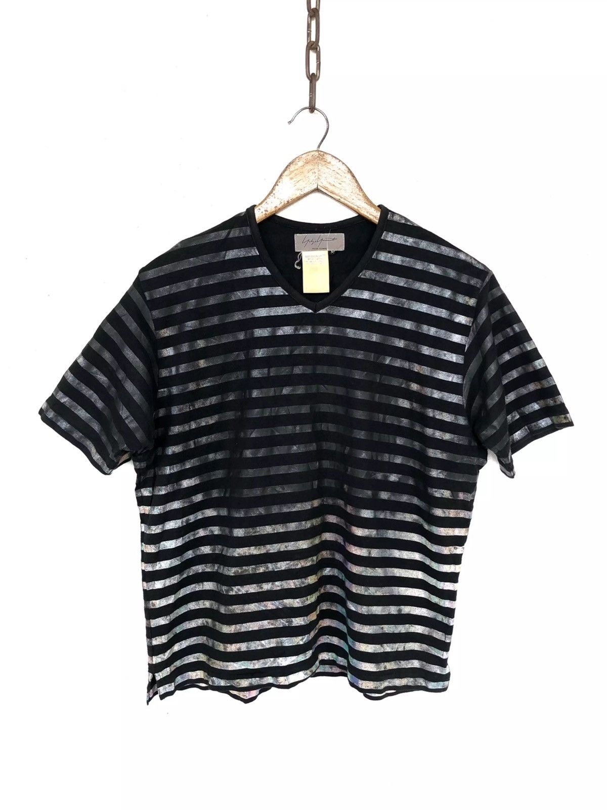 Yohji Yamamoto GRAIL🔥00s Yohji Pour Homme Gradient Striped Shirt Size US S / EU 44-46 / 1 - 3 Thumbnail