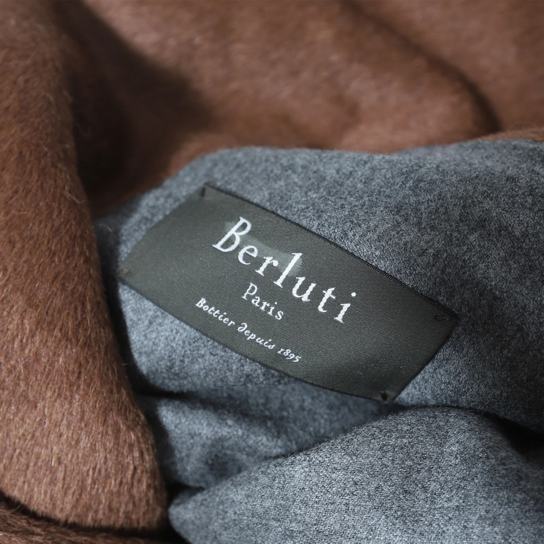Berluti Double Breasted Brown Baby Lama Hair Coat Size US M / EU 48-50 / 2 - 7 Thumbnail