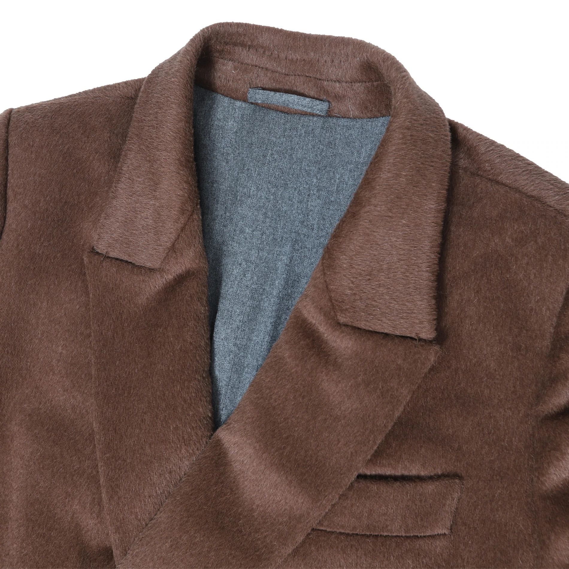 Berluti Double Breasted Brown Baby Lama Hair Coat Size US M / EU 48-50 / 2 - 3 Thumbnail
