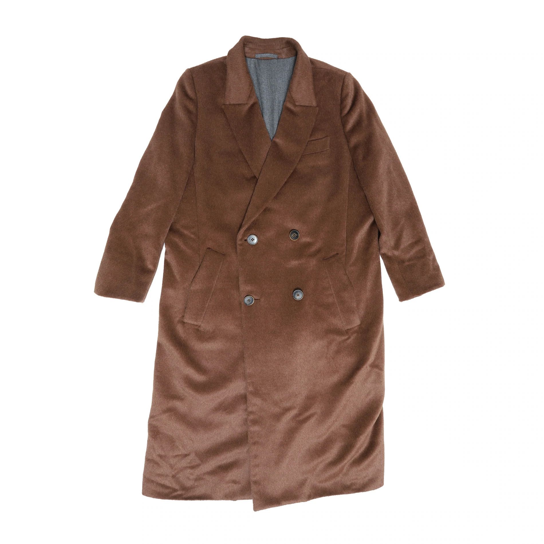 Berluti Double Breasted Brown Baby Lama Hair Coat Size US M / EU 48-50 / 2 - 1 Thumbnail