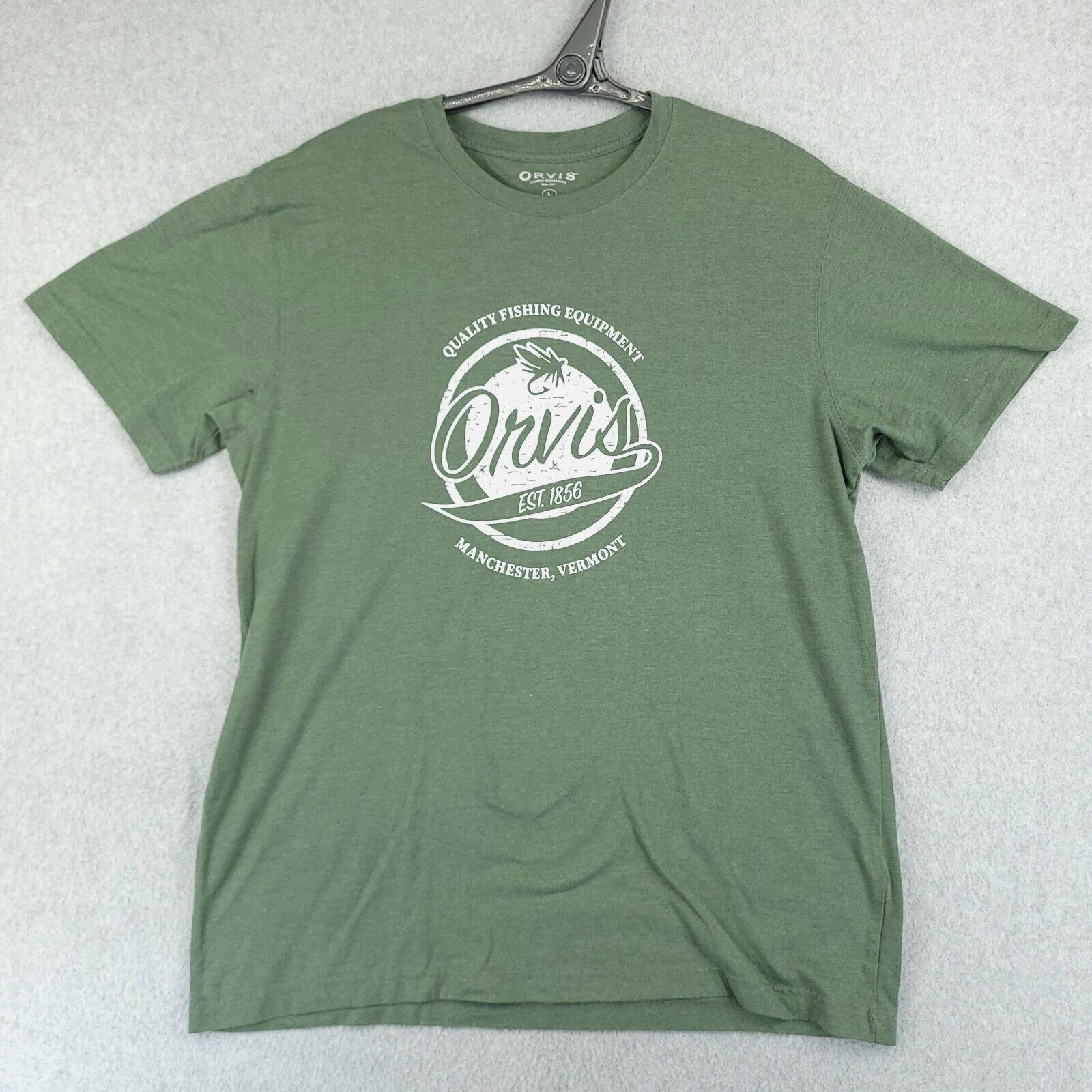 Orvis Orvis Shirt Mens Large Green Short Sleeve Graphic Print T-Shirt ...