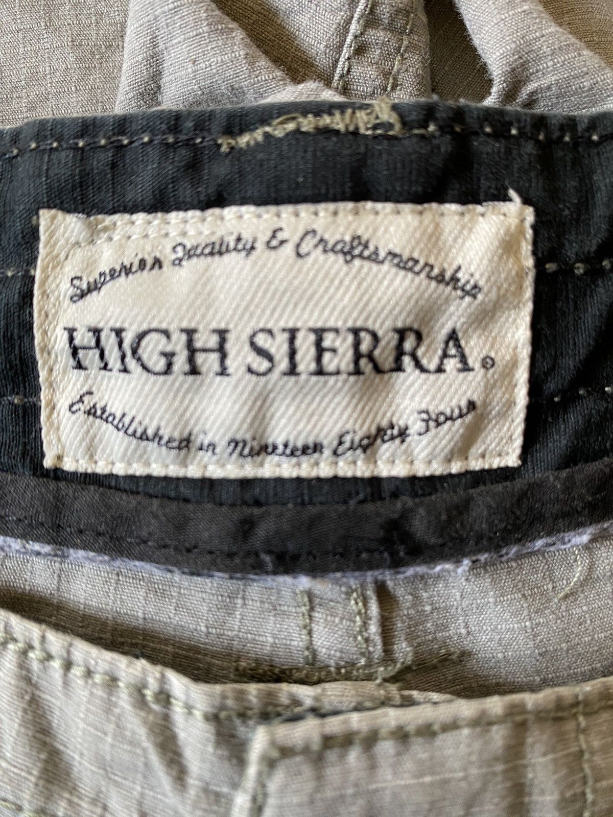 High Sierra Distressed High Sierra Shotpant Zipper TALON Rare Size US 35 - 10 Thumbnail