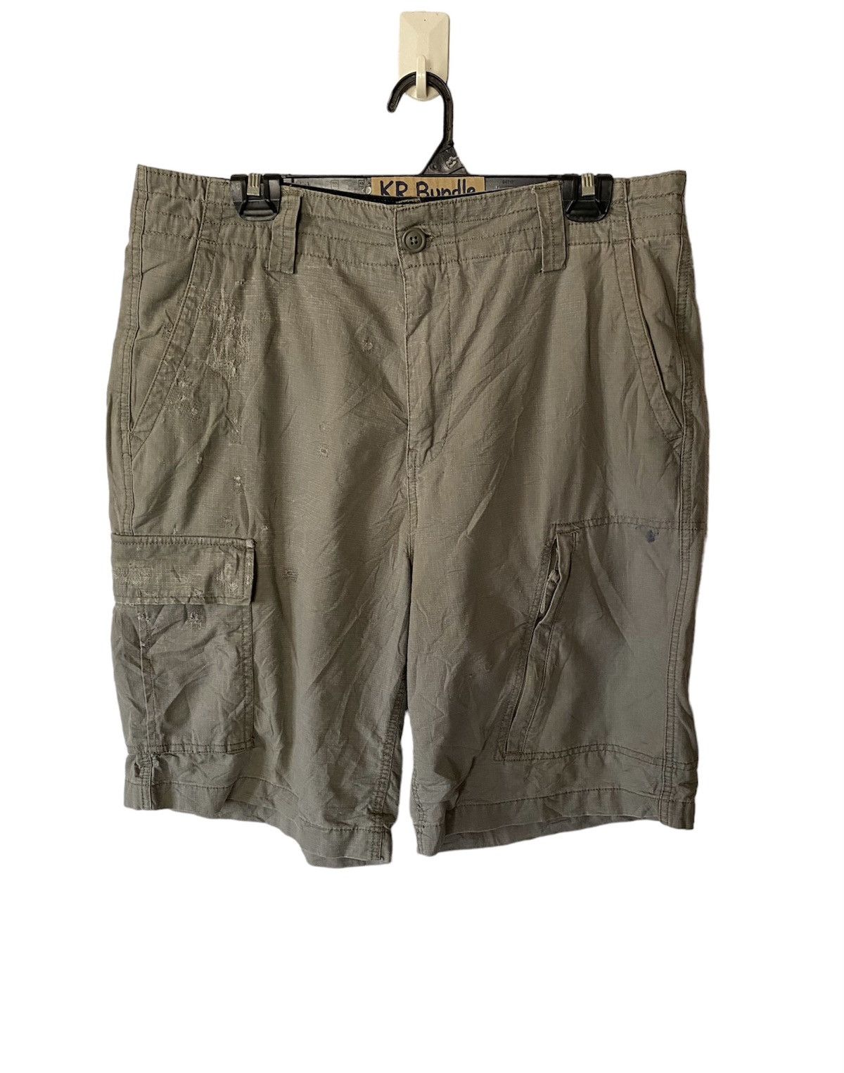 image of Distressed High Sierra Shotpant Zipper Talon in Grey, Men's (Size 35)