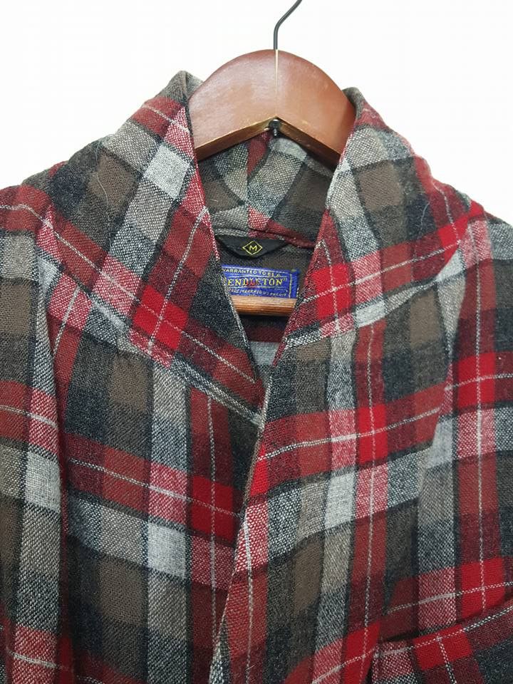 Pendleton 1960's 70s Vintage Macduff Tartan Plaid Virgin Wool Robe Size US M / EU 48-50 / 2 - 6 Thumbnail