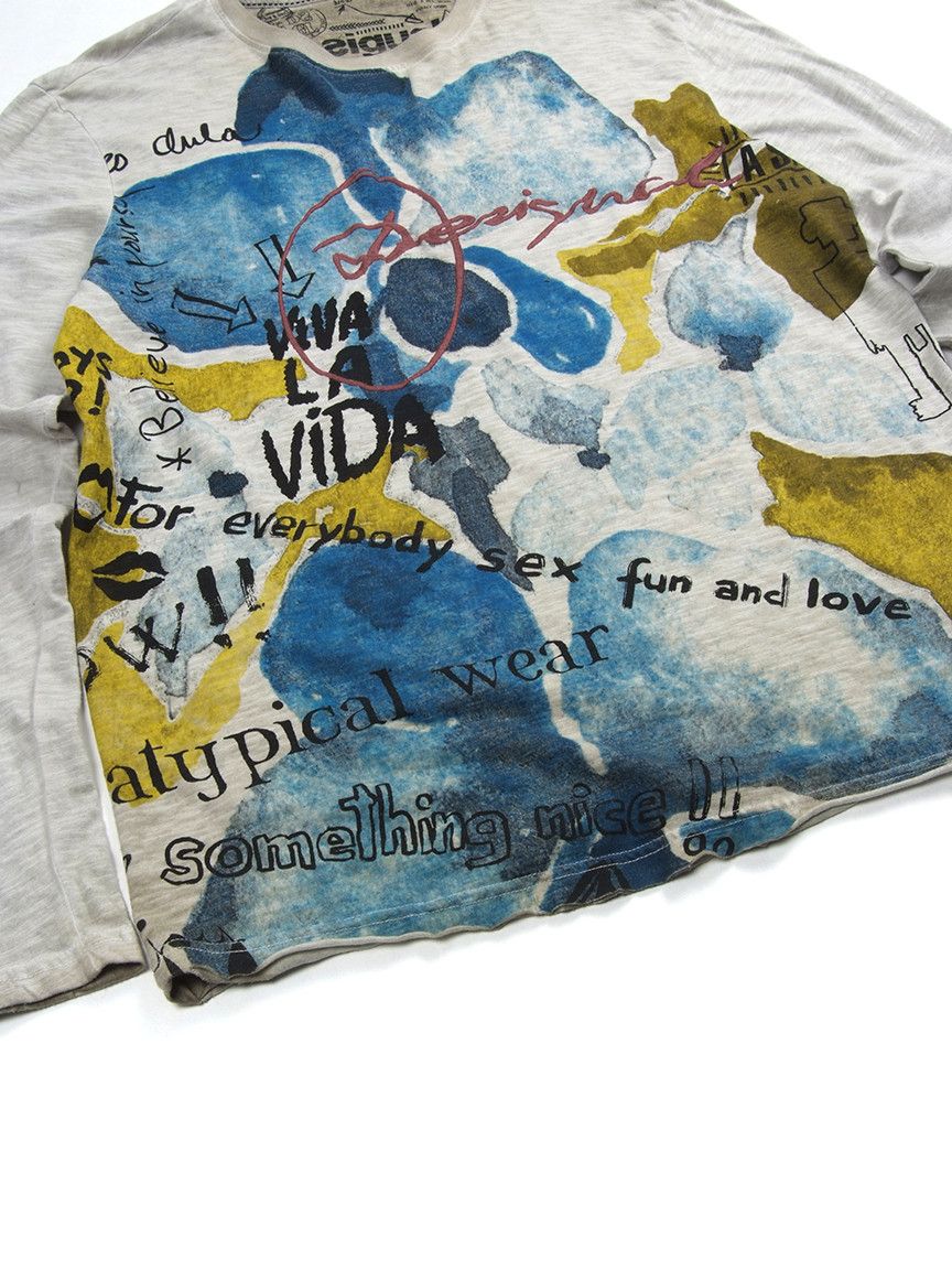 Desigual × Vintage Vintage y2k Desigual Abstract Print Long Sleeve T-shirt Size US L / EU 52-54 / 3 - 3 Thumbnail