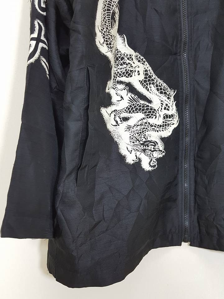 Designer × Japanese Brand INFINITY SPORT Dragon Embroided Logo Zipped Jacket Size US L / EU 52-54 / 3 - 8 Thumbnail