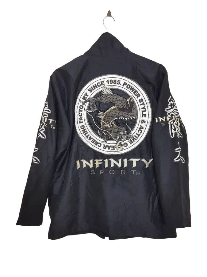 Designer × Japanese Brand INFINITY SPORT Dragon Embroided Logo Zipped Jacket Size US L / EU 52-54 / 3 - 1 Thumbnail