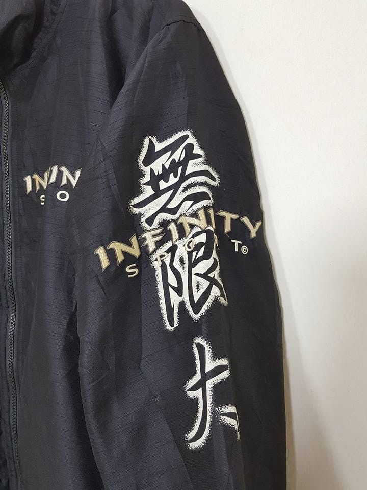 Designer × Japanese Brand INFINITY SPORT Dragon Embroided Logo Zipped Jacket Size US L / EU 52-54 / 3 - 6 Thumbnail