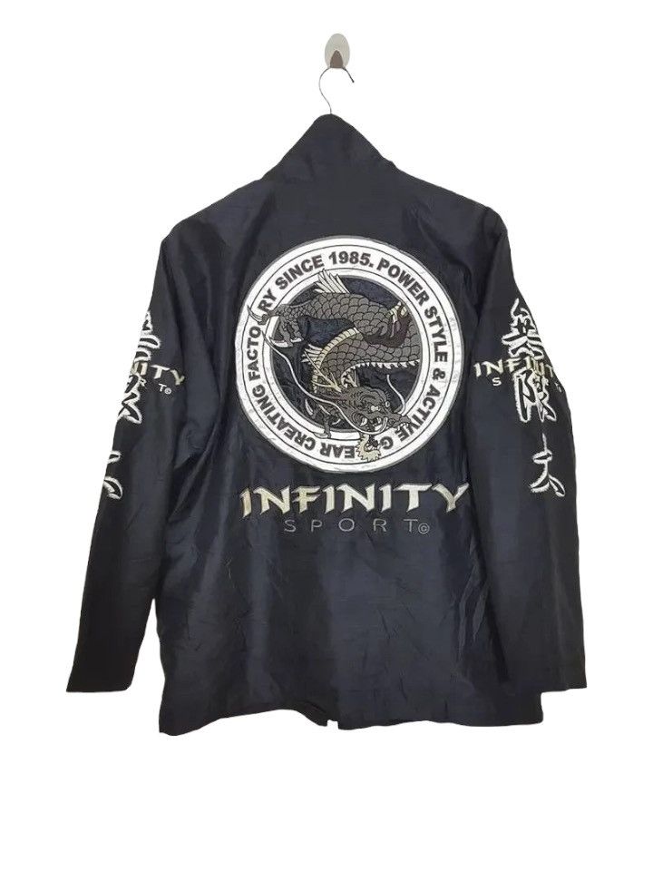 Designer × Japanese Brand INFINITY SPORT Dragon Embroided Logo Zipped Jacket Size US L / EU 52-54 / 3 - 3 Thumbnail