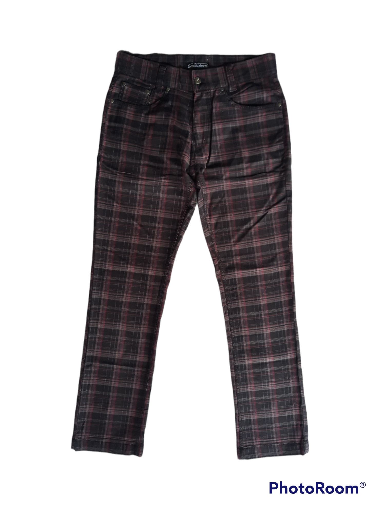 image of Archival Clothing Sorridere Checked Punk Rock Color Jeans, Men's (Size 31)