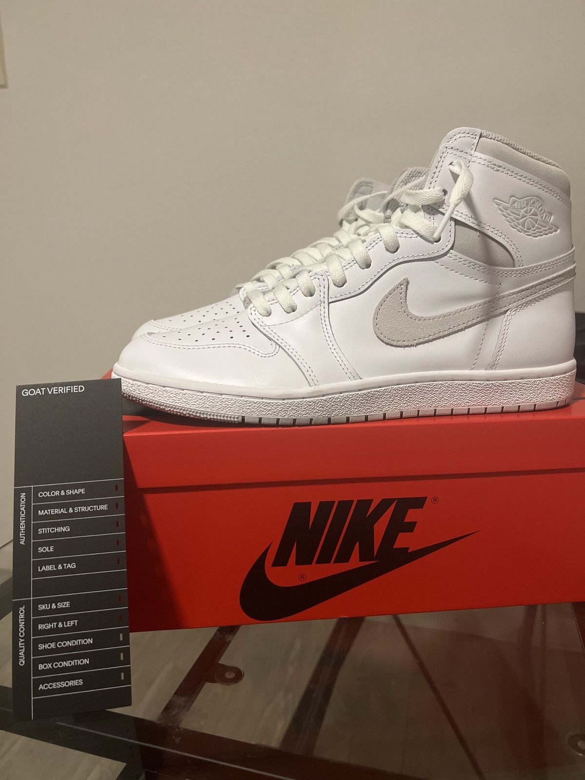 Jordan Brand × Nike Jordan 1 Neutral Grey 85 Size US 10.5 / EU 43-44 - 1 Thumbnail
