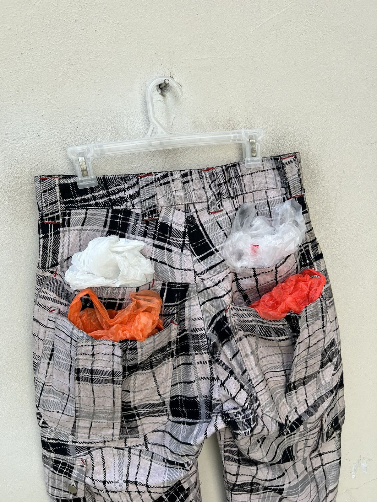20471120 × Beauty Beast × Vintage Vintage MILK BOY Japan Wax Coated Checks Tactical Cargo Pant Size US 32 / EU 48 - 16 Thumbnail