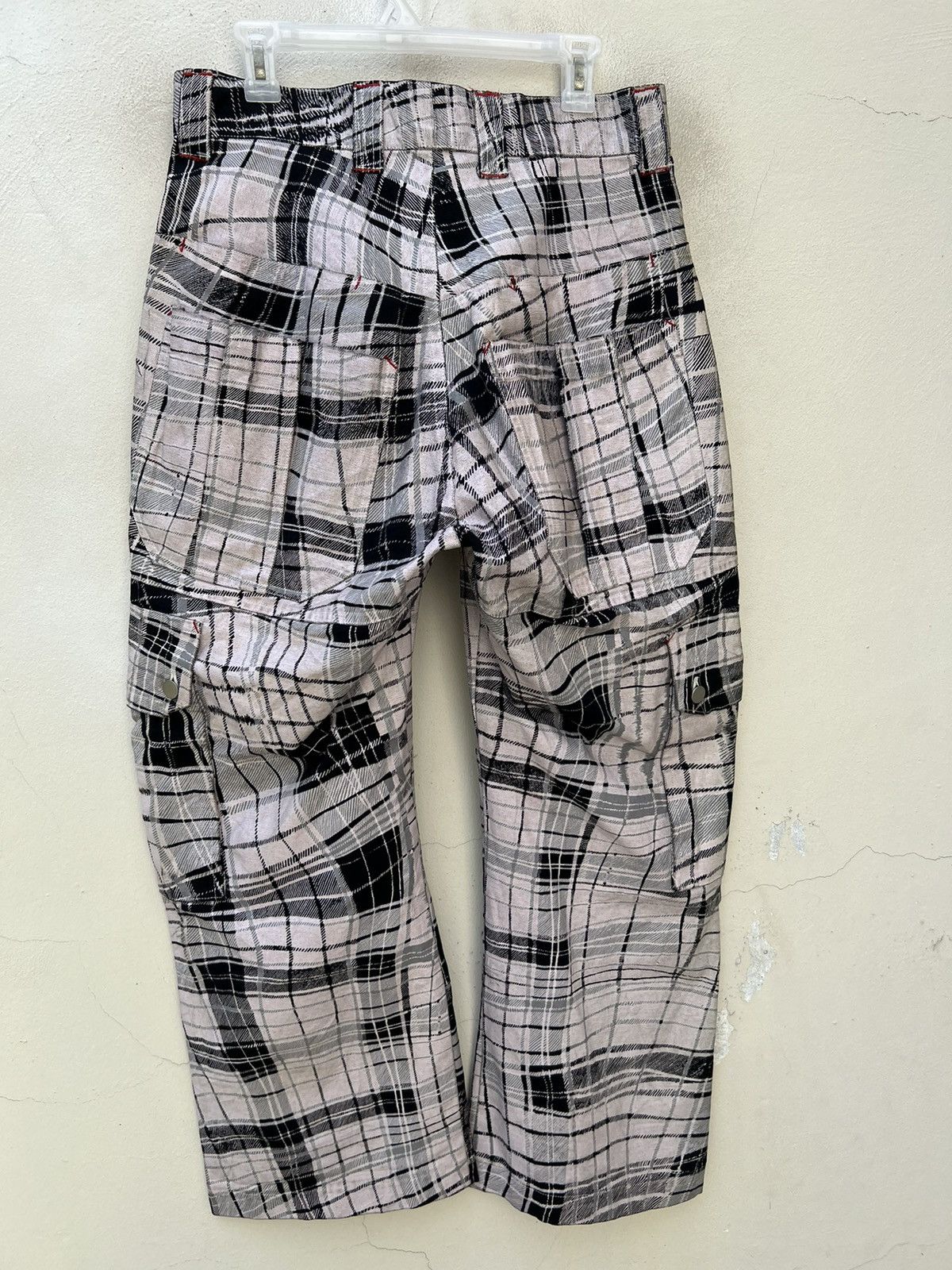 20471120 × Beauty Beast × Vintage Vintage MILK BOY Japan Wax Coated Checks Tactical Cargo Pant Size US 32 / EU 48 - 14 Thumbnail