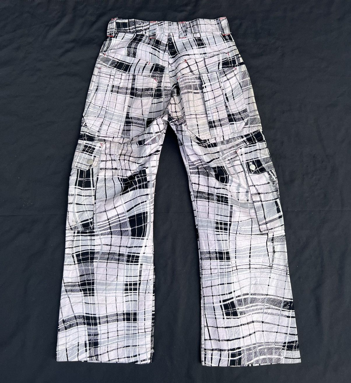 20471120 × Beauty Beast × Vintage Vintage MILK BOY Japan Wax Coated Checks Tactical Cargo Pant Size US 32 / EU 48 - 5 Thumbnail