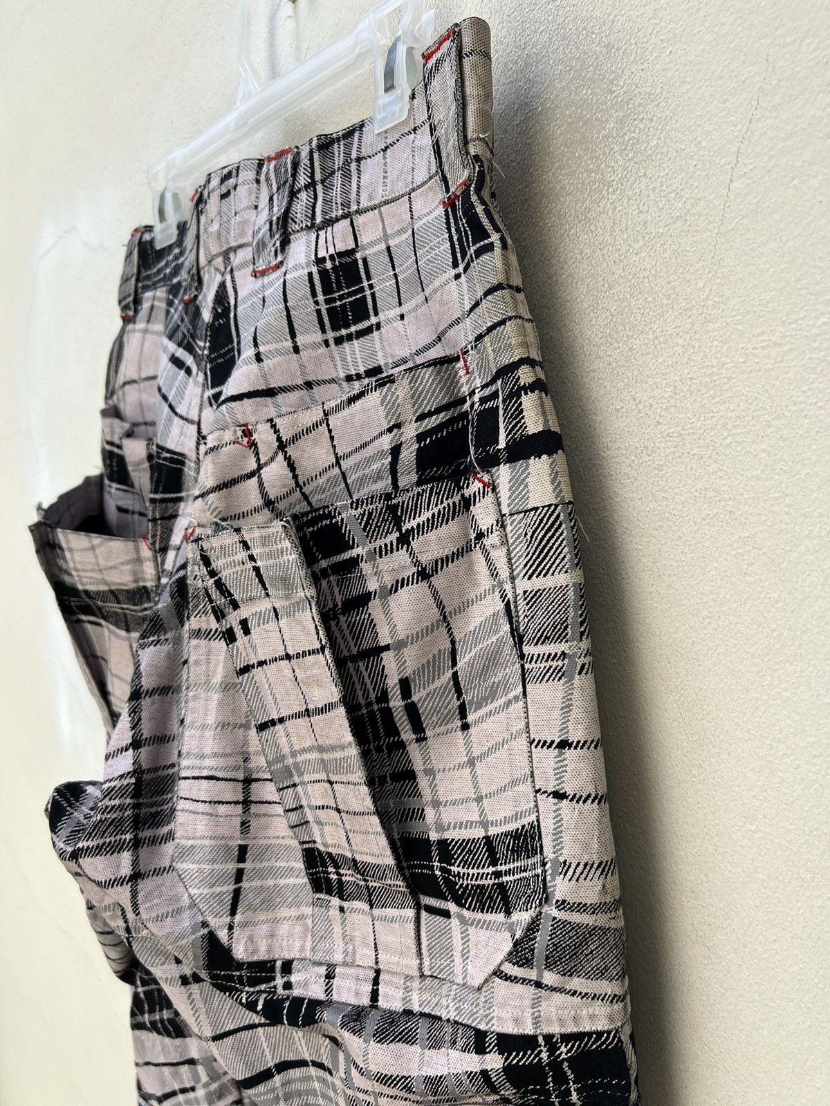 20471120 × Beauty Beast × Vintage Vintage MILK BOY Japan Wax Coated Checks Tactical Cargo Pant Size US 32 / EU 48 - 22 Thumbnail