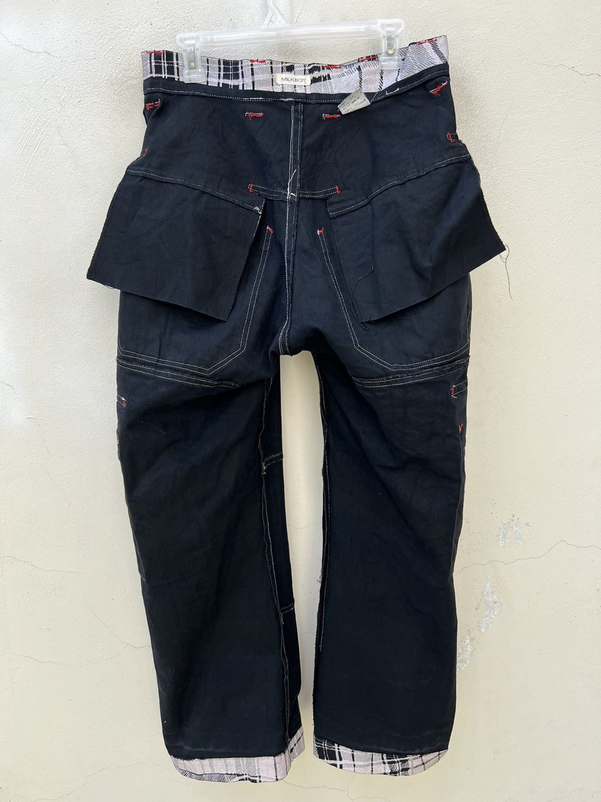 20471120 × Beauty Beast × Vintage Vintage MILK BOY Japan Wax Coated Checks Tactical Cargo Pant Size US 32 / EU 48 - 25 Thumbnail