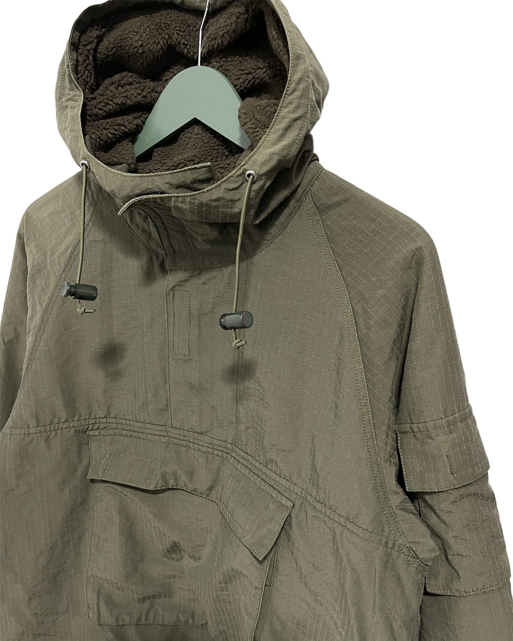 Japanese Brand × Vintage Japanese C.Brumes Quilted Fleece Half Zip Anorak Jacket Size US M / EU 48-50 / 2 - 2 Thumbnail