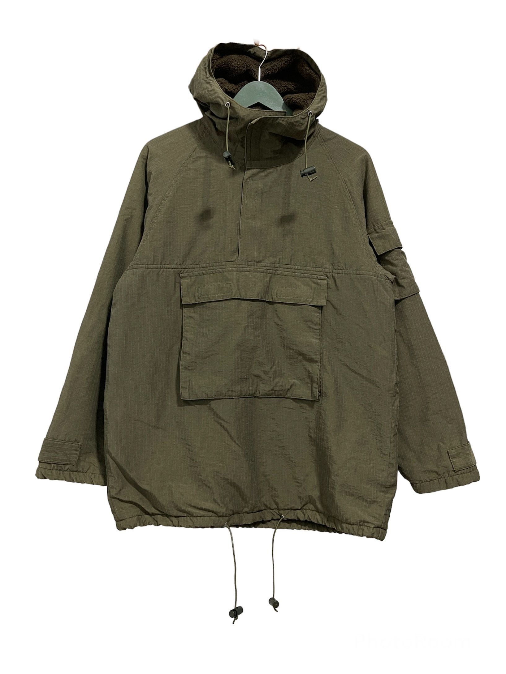 Japanese Brand × Vintage Japanese C.Brumes Quilted Fleece Half Zip Anorak Jacket Size US M / EU 48-50 / 2 - 1 Thumbnail