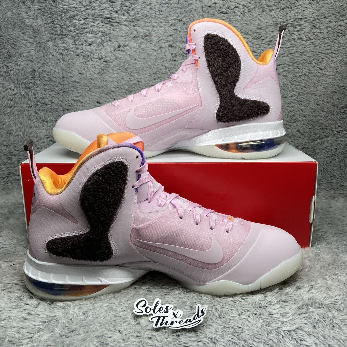 Nike Nike Lebron 9 IX Regal Pink Velvet Brown Men Size 12 Size US 12 / EU 45 - 2 Thumbnail