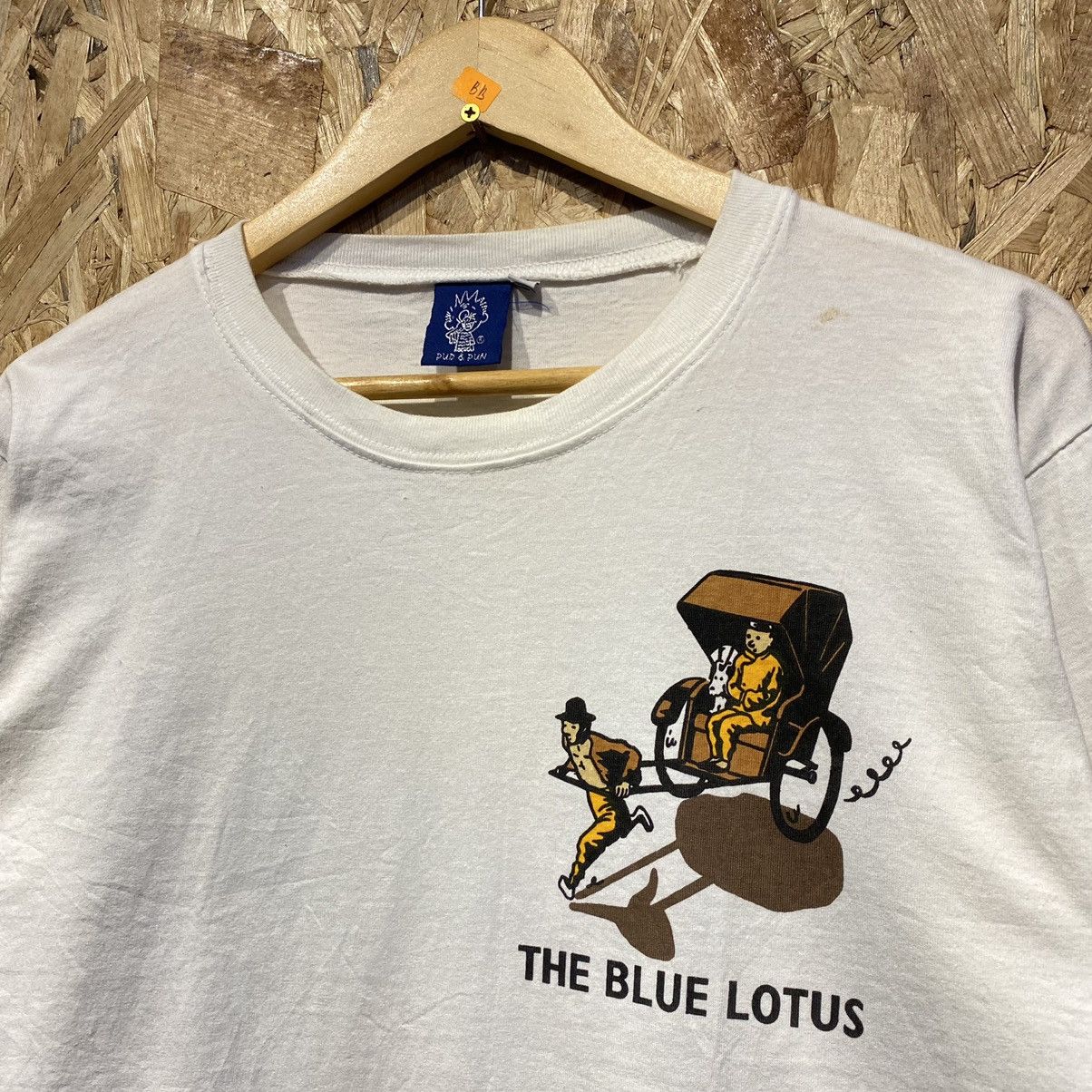 Cartoon Network × Vintage VINTAGE‼️Cartoon The Adventure Of Tintin “The Blue Lotus” Tee Size US M / EU 48-50 / 2 - 3 Thumbnail