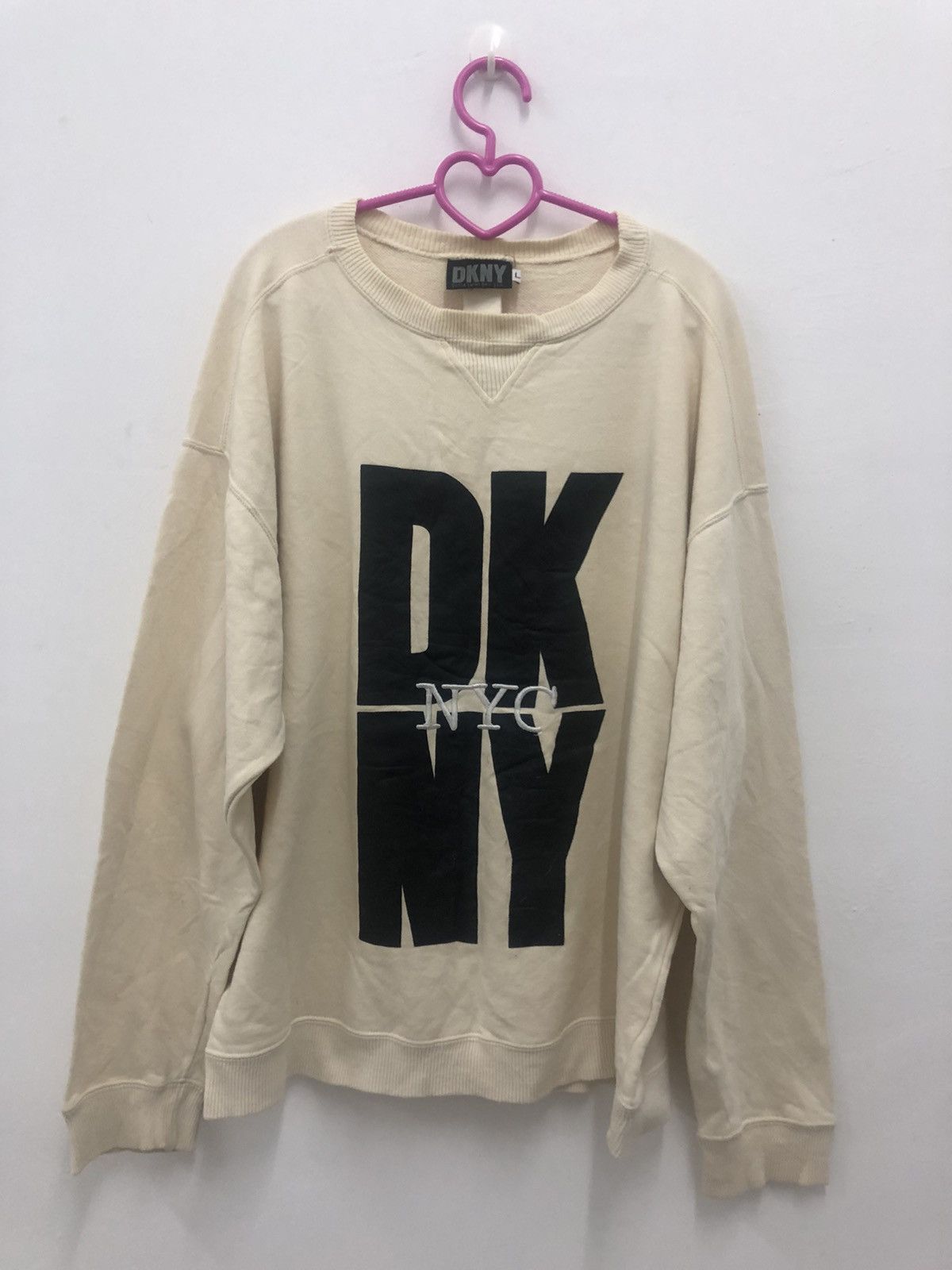 DKNY Rare Vintage 90s Donna Karan New York Dkny Nyc Sweatshirt Size US L / EU 52-54 / 3 - 1 Thumbnail