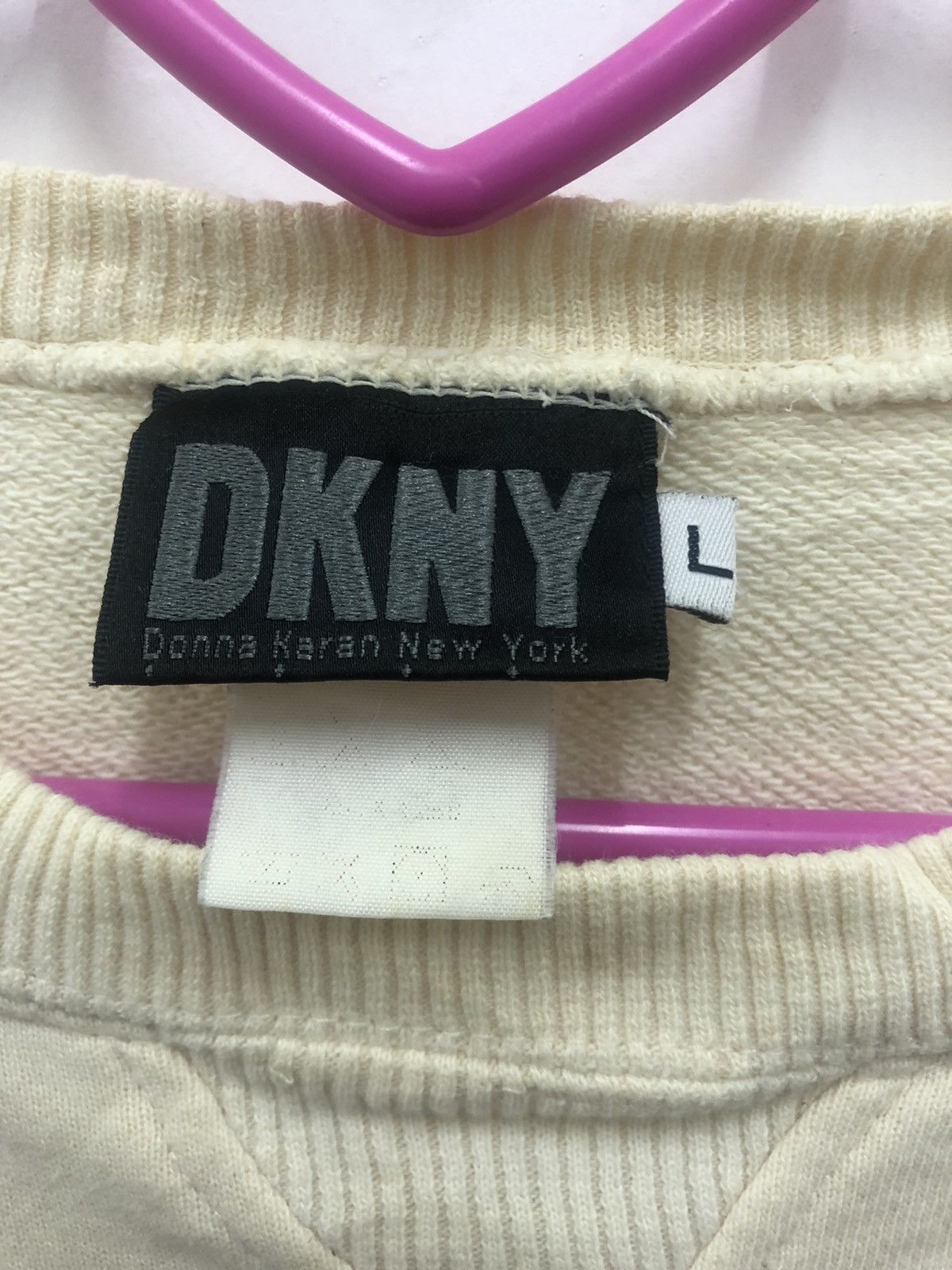 DKNY Rare Vintage 90s Donna Karan New York Dkny Nyc Sweatshirt Size US L / EU 52-54 / 3 - 3 Thumbnail