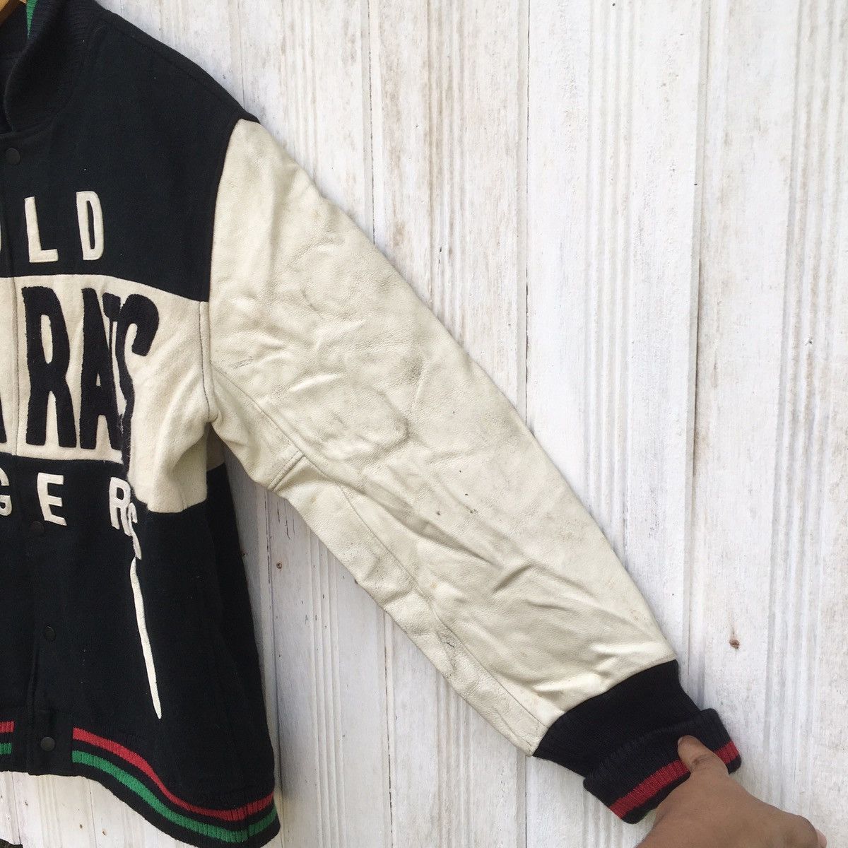 Vintage Golddigger 24 KARATS Varsity Leather Wool Rare Size US L / EU 52-54 / 3 - 7 Thumbnail