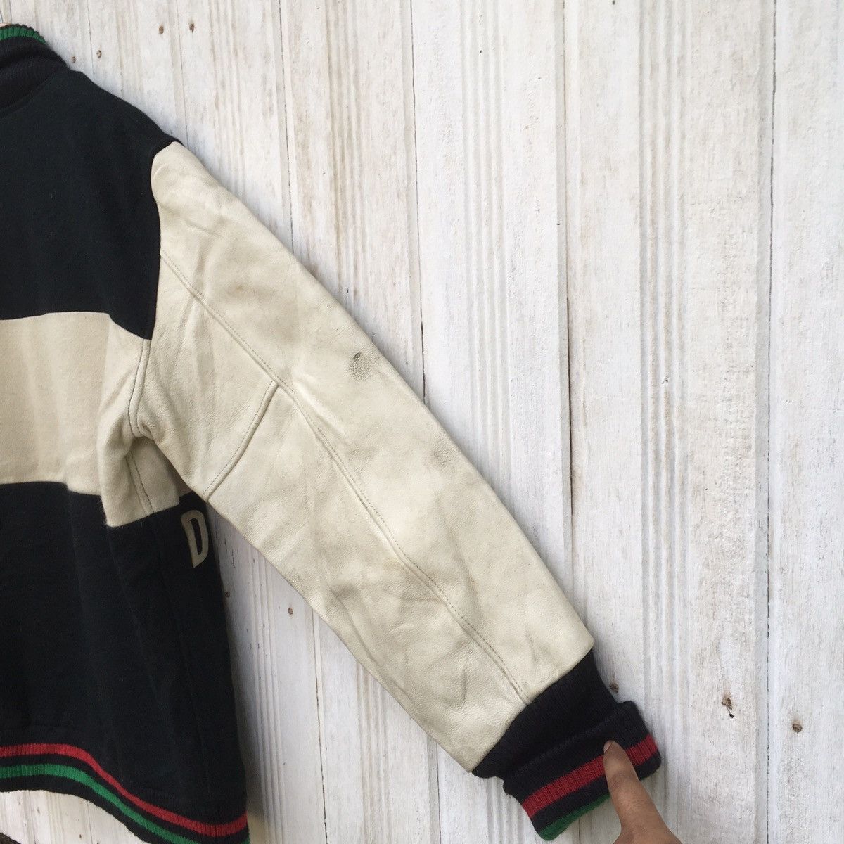 Vintage Golddigger 24 KARATS Varsity Leather Wool Rare Size US L / EU 52-54 / 3 - 11 Thumbnail