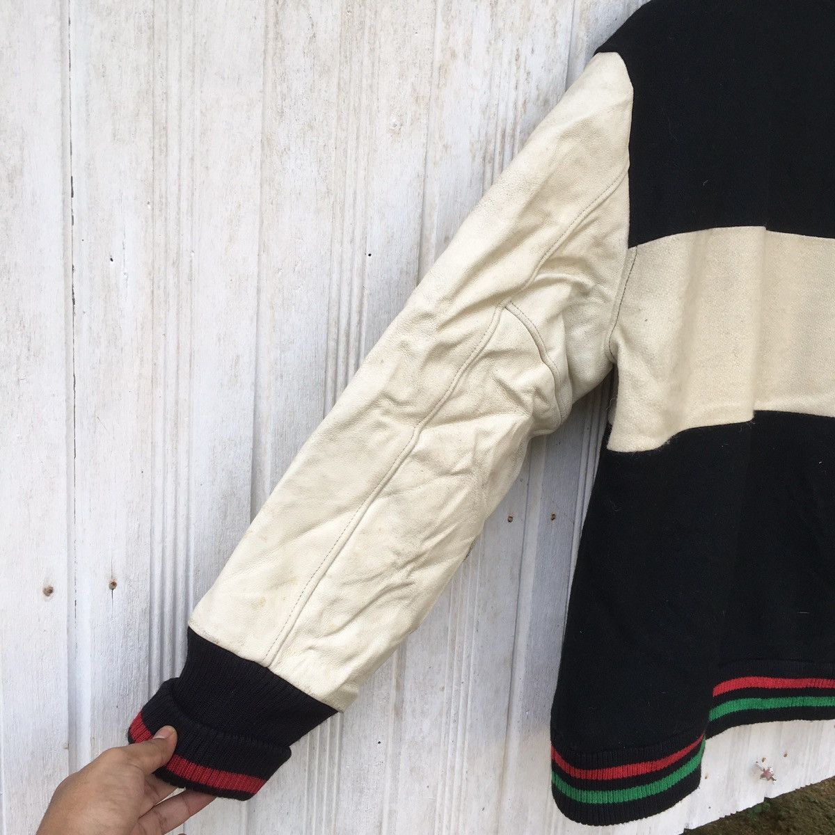 Vintage Golddigger 24 KARATS Varsity Leather Wool Rare Size US L / EU 52-54 / 3 - 10 Thumbnail