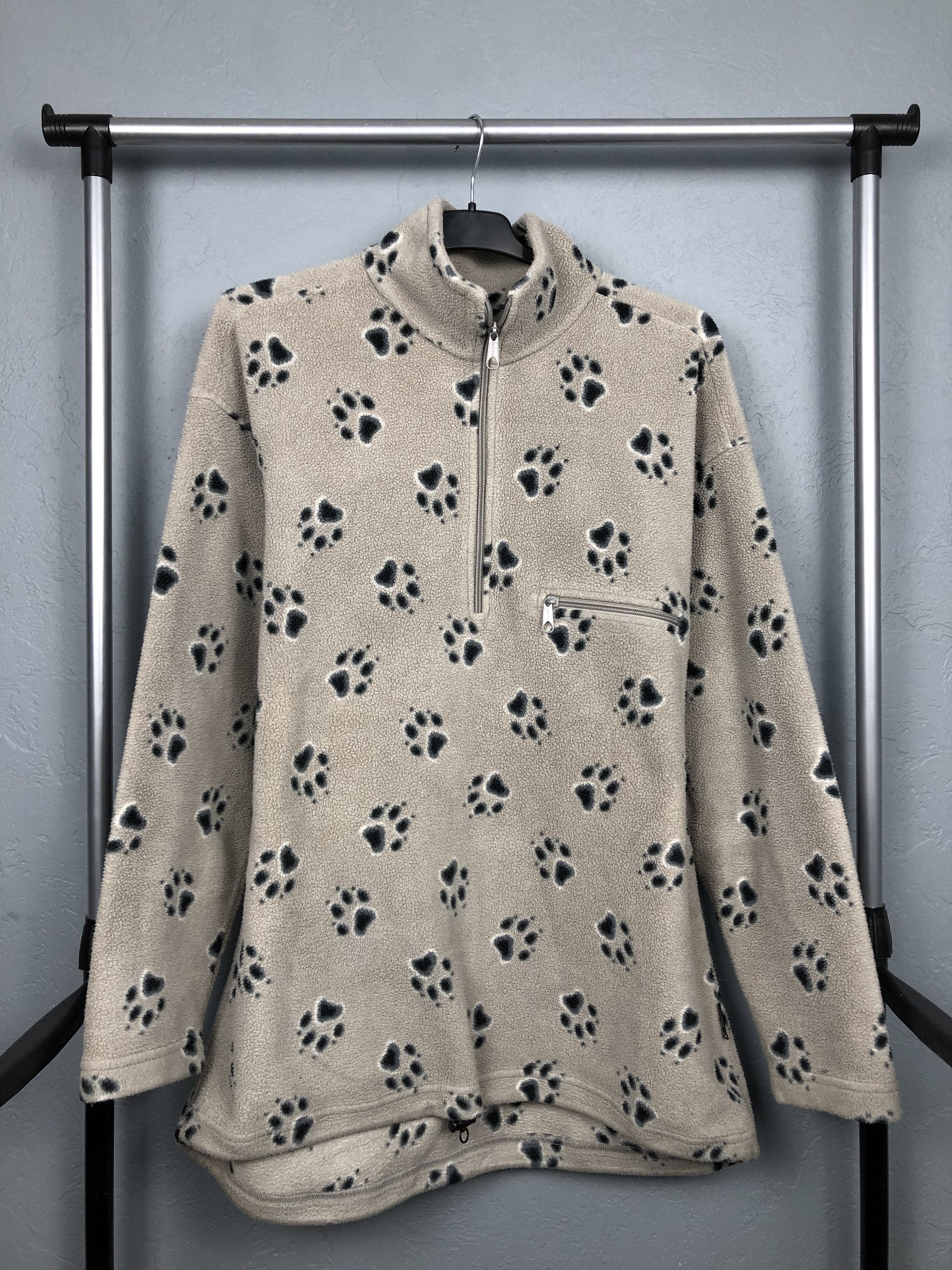 Jack Wolfskin Vintage Jack Wolfskins Multilogo Fleece Jacket Size US L / EU 52-54 / 3 - 1 Thumbnail