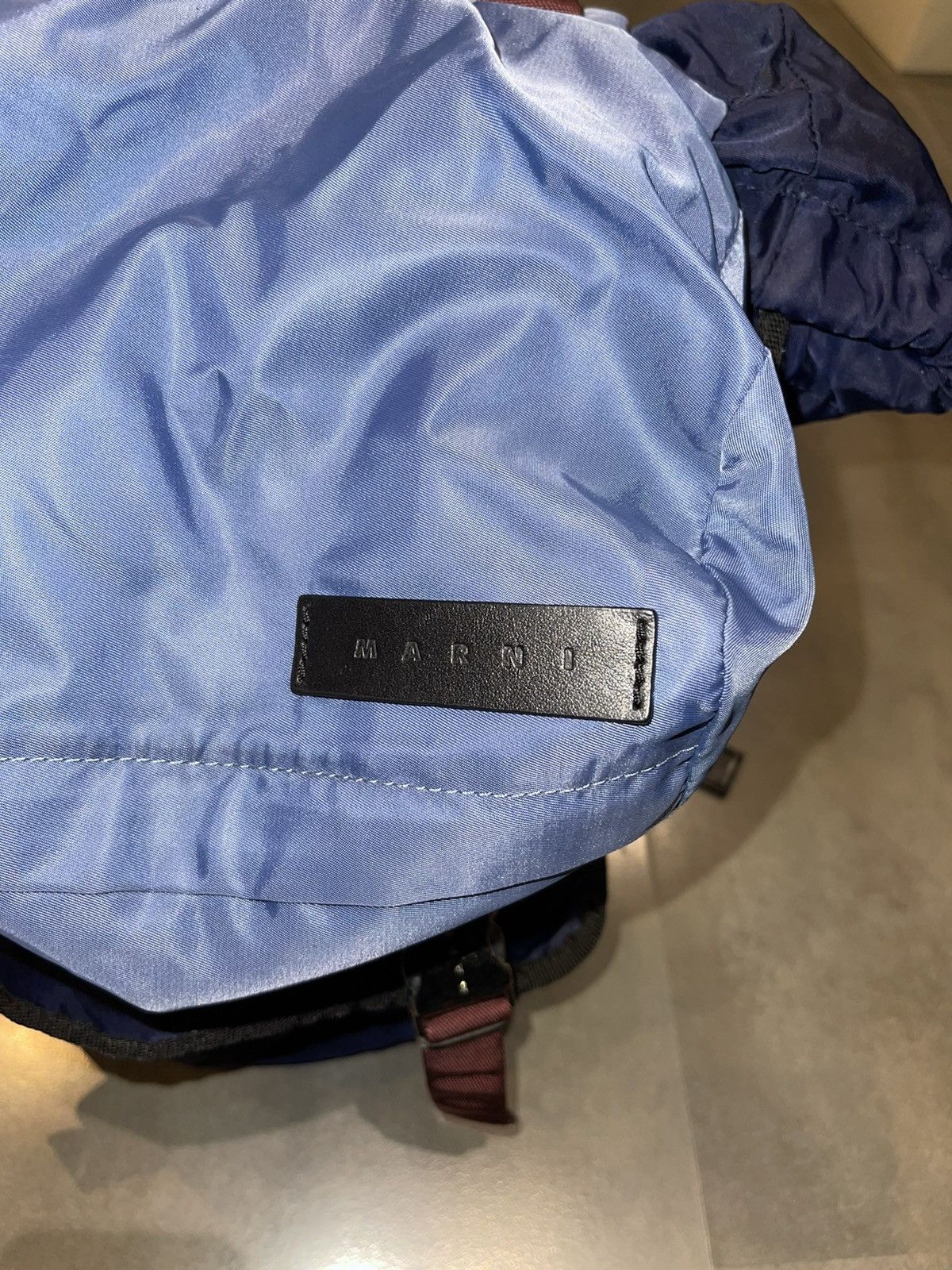 Marni FW17 Marni Patch Logo Colorblock Drawstring Backpack Size ONE SIZE - 7 Thumbnail