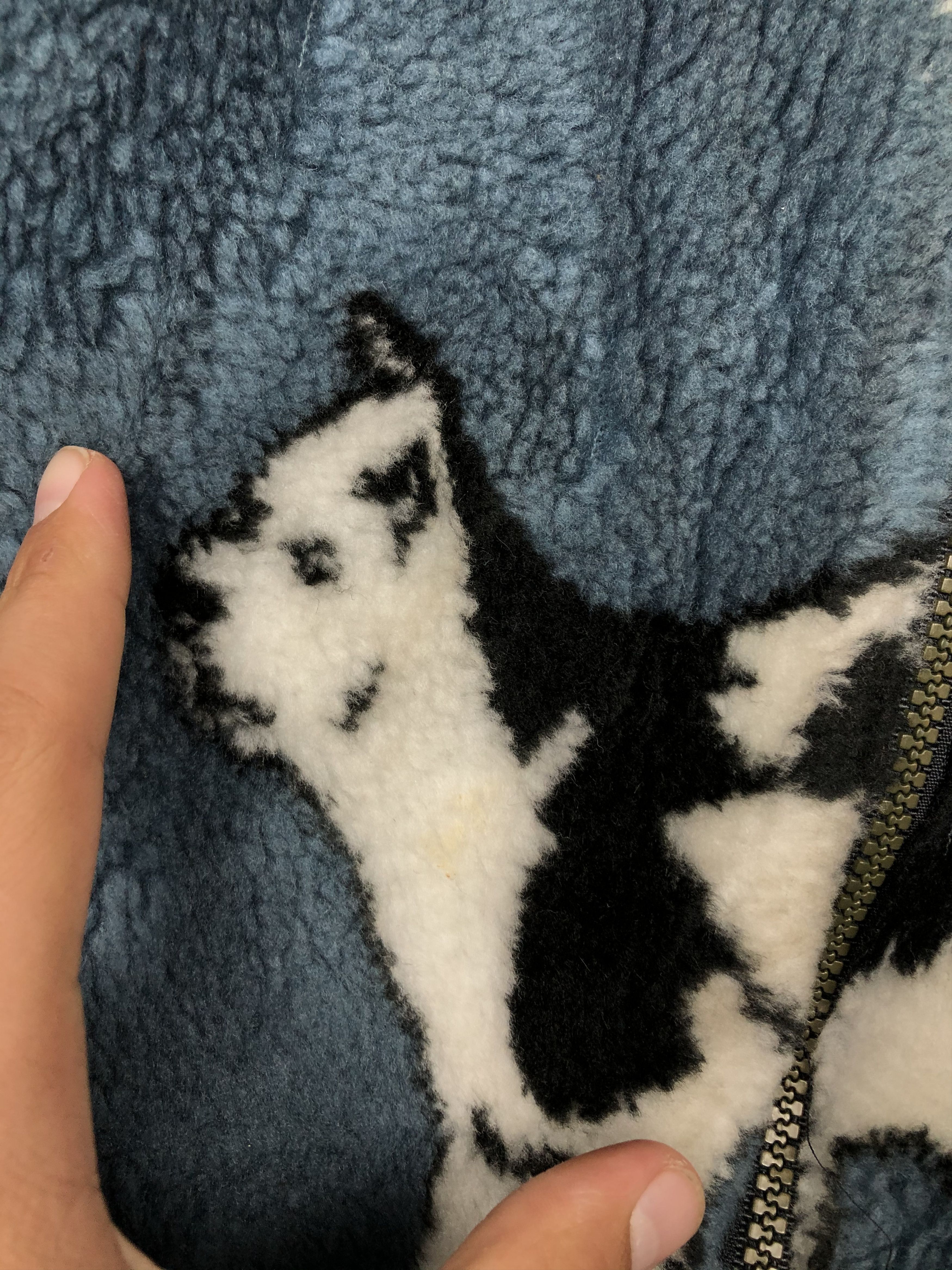Vintage Vintage Animal CAT Fleece Jacket Size US L / EU 52-54 / 3 - 2 Thumbnail