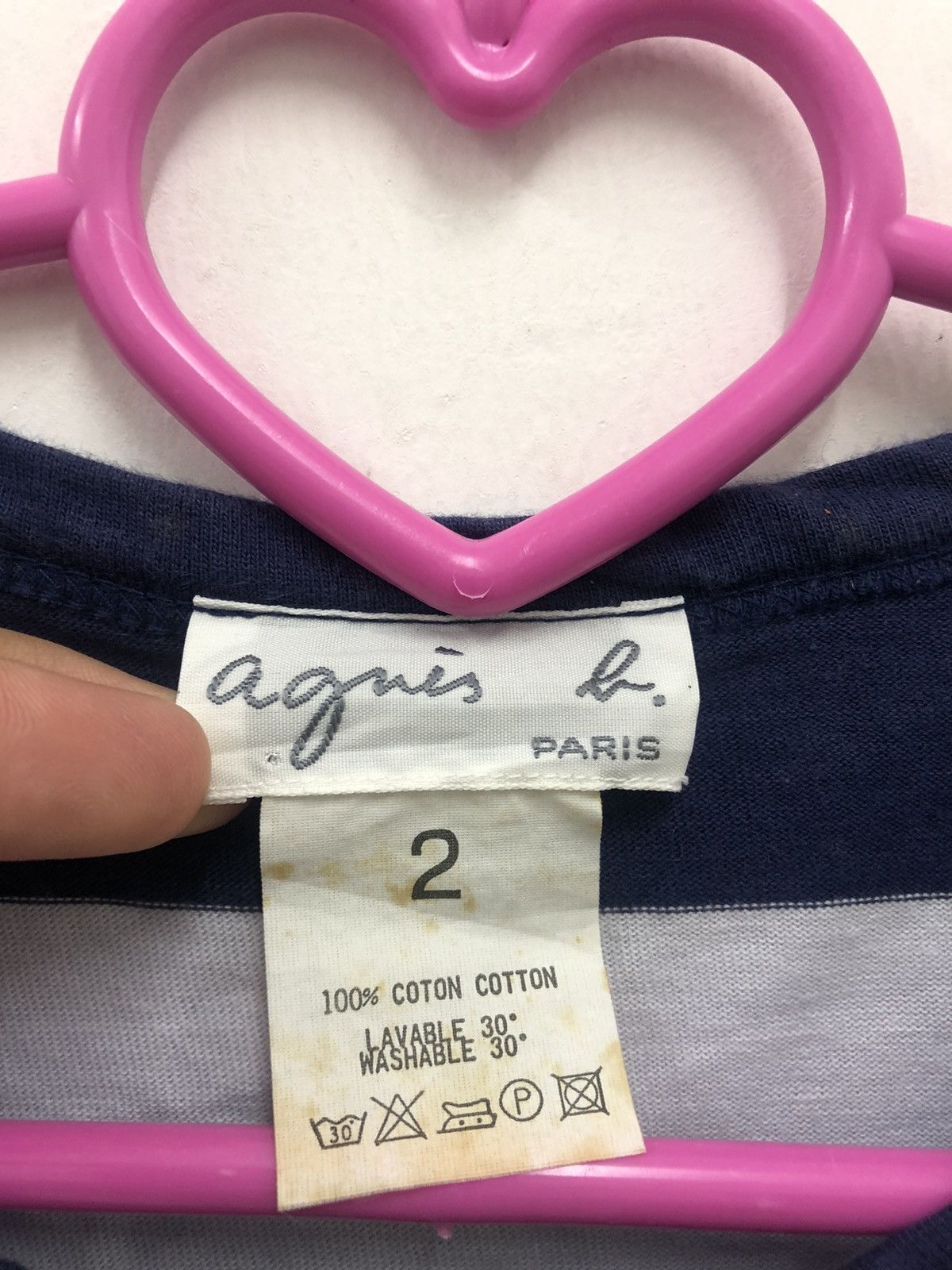 agnes b. Rare Vintage AGNES B Striped Cobain Style Size US S / EU 44-46 / 1 - 2 Thumbnail