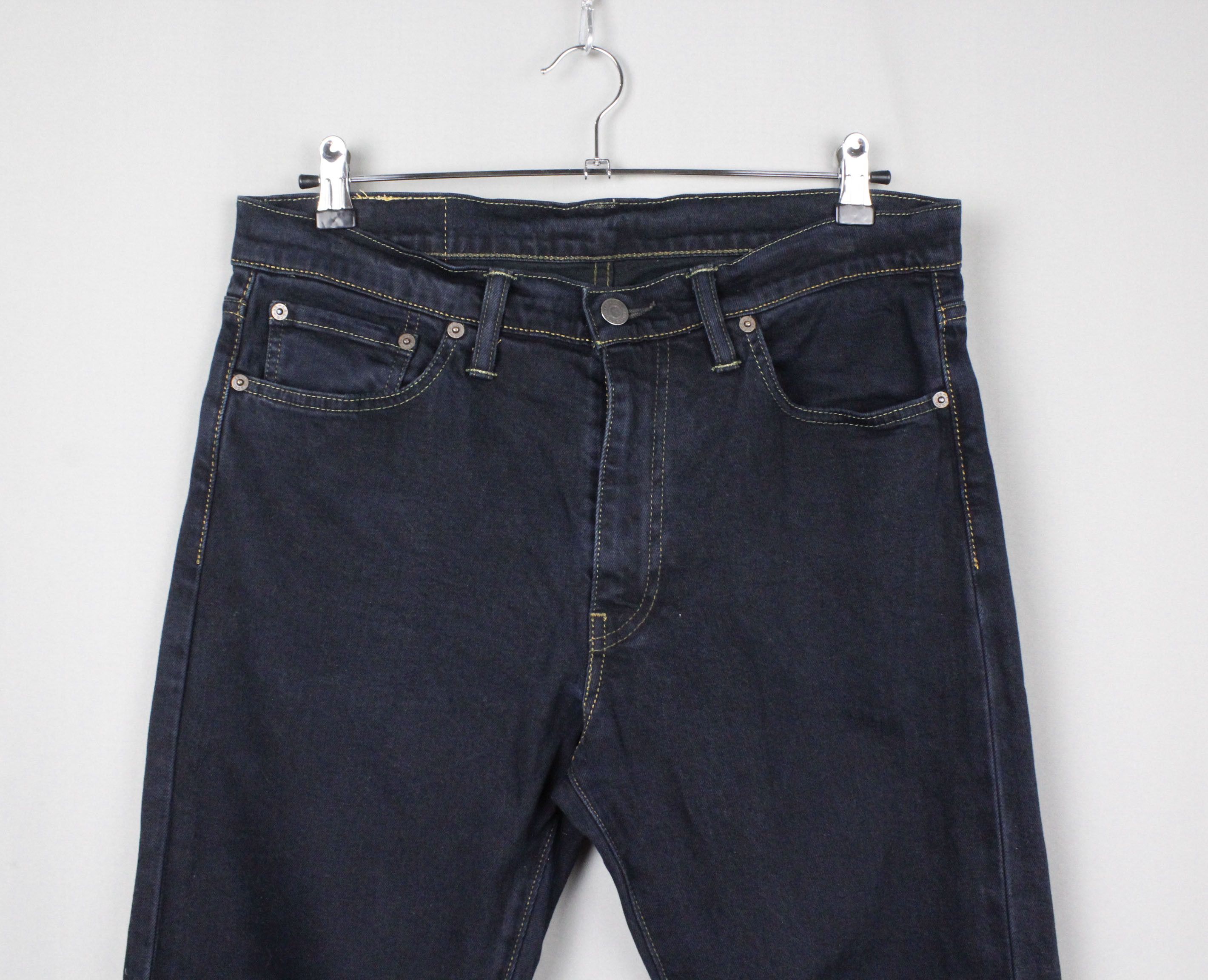 Denime × Levi's × Levi's Vintage Clothing Levi's 513 Washed Black Slim Straight Denim pants Size US 32 / EU 48 - 3 Thumbnail