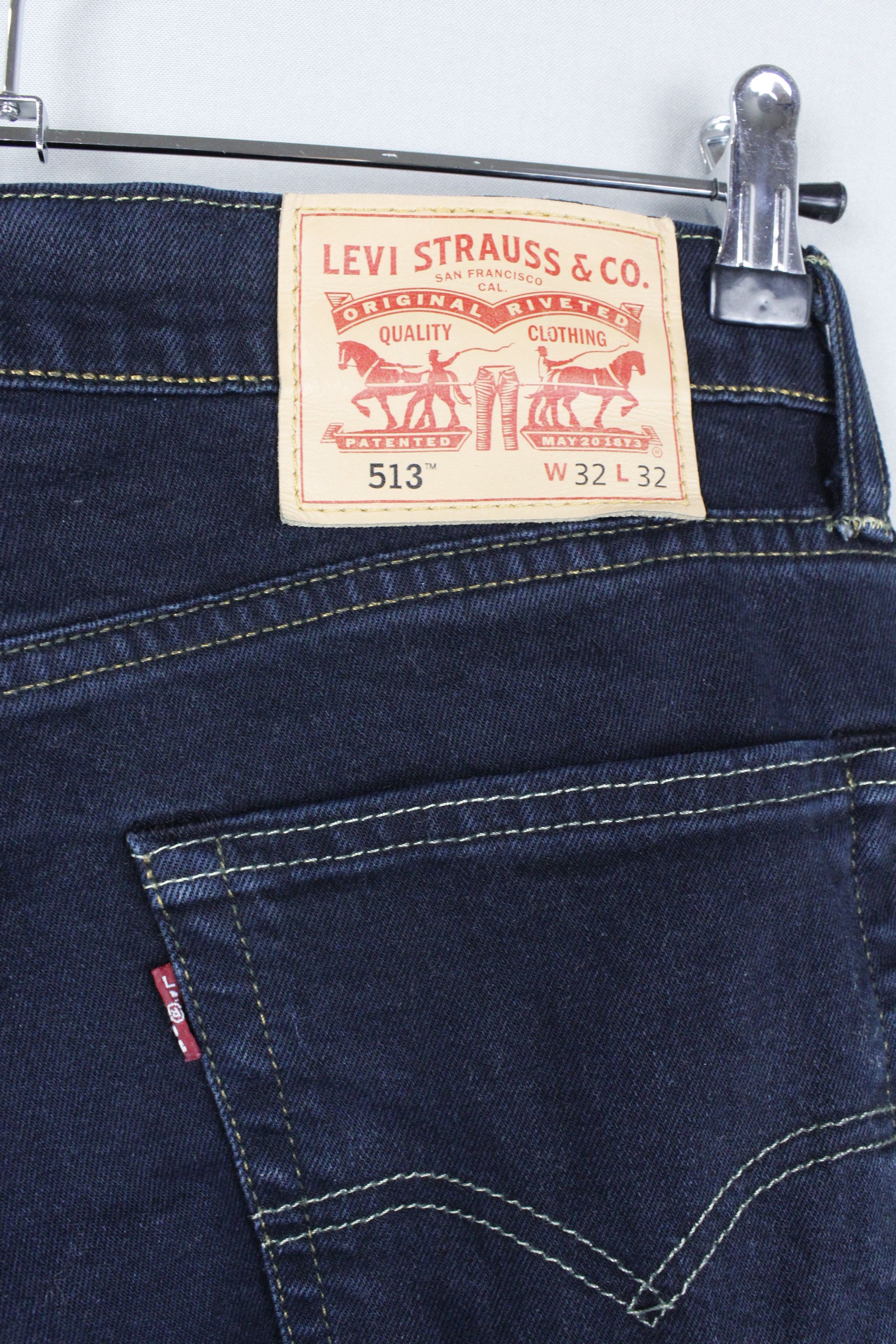 Denime × Levi's × Levi's Vintage Clothing Levi's 513 Washed Black Slim Straight Denim pants Size US 32 / EU 48 - 4 Thumbnail