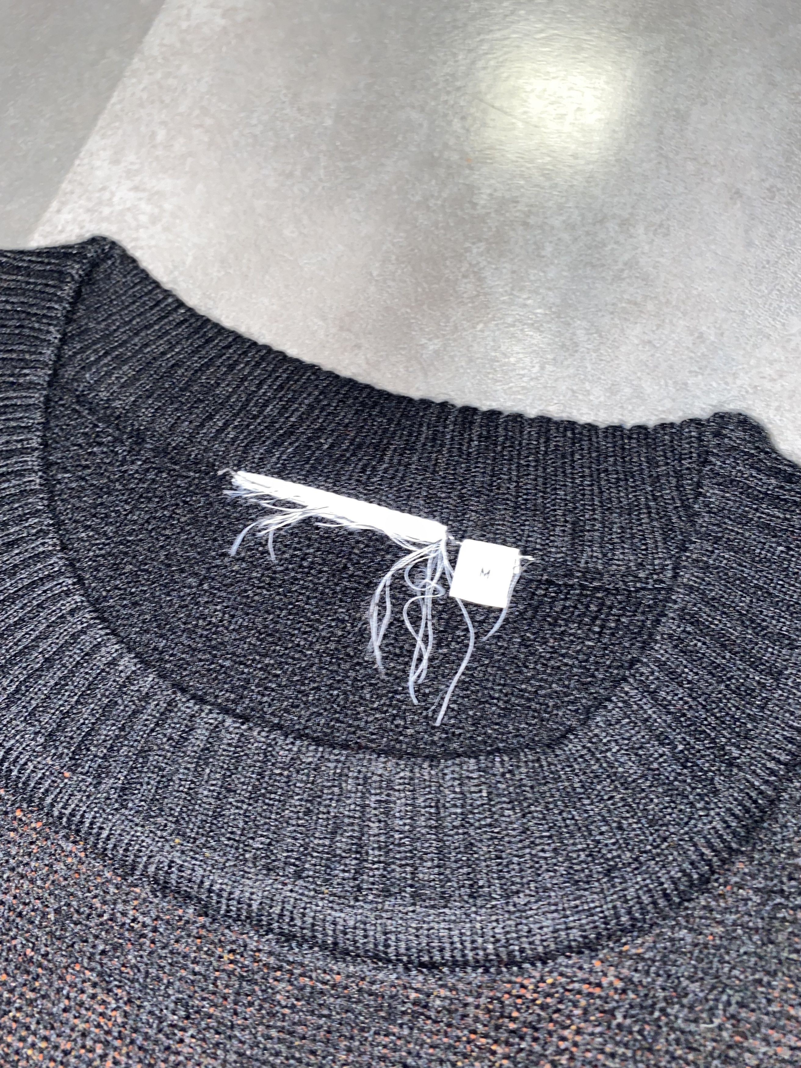 Weekday Weekday "Darkness" Diego Jaquard Black Wool Sweater Size US M / EU 48-50 / 2 - 9 Thumbnail